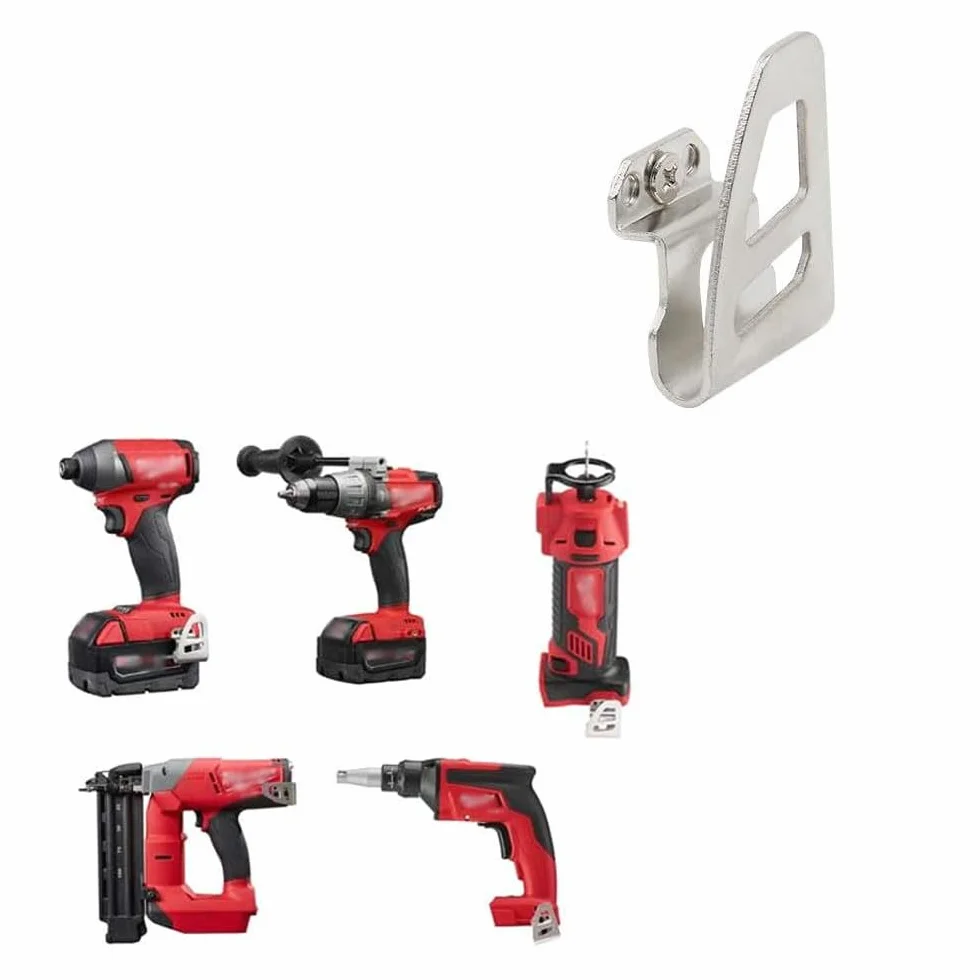 Ganci per cintura in acciaio inox compatibili Milwaukee M18, clip di ricambio 2604-20 2604-22 2797-22 con viti