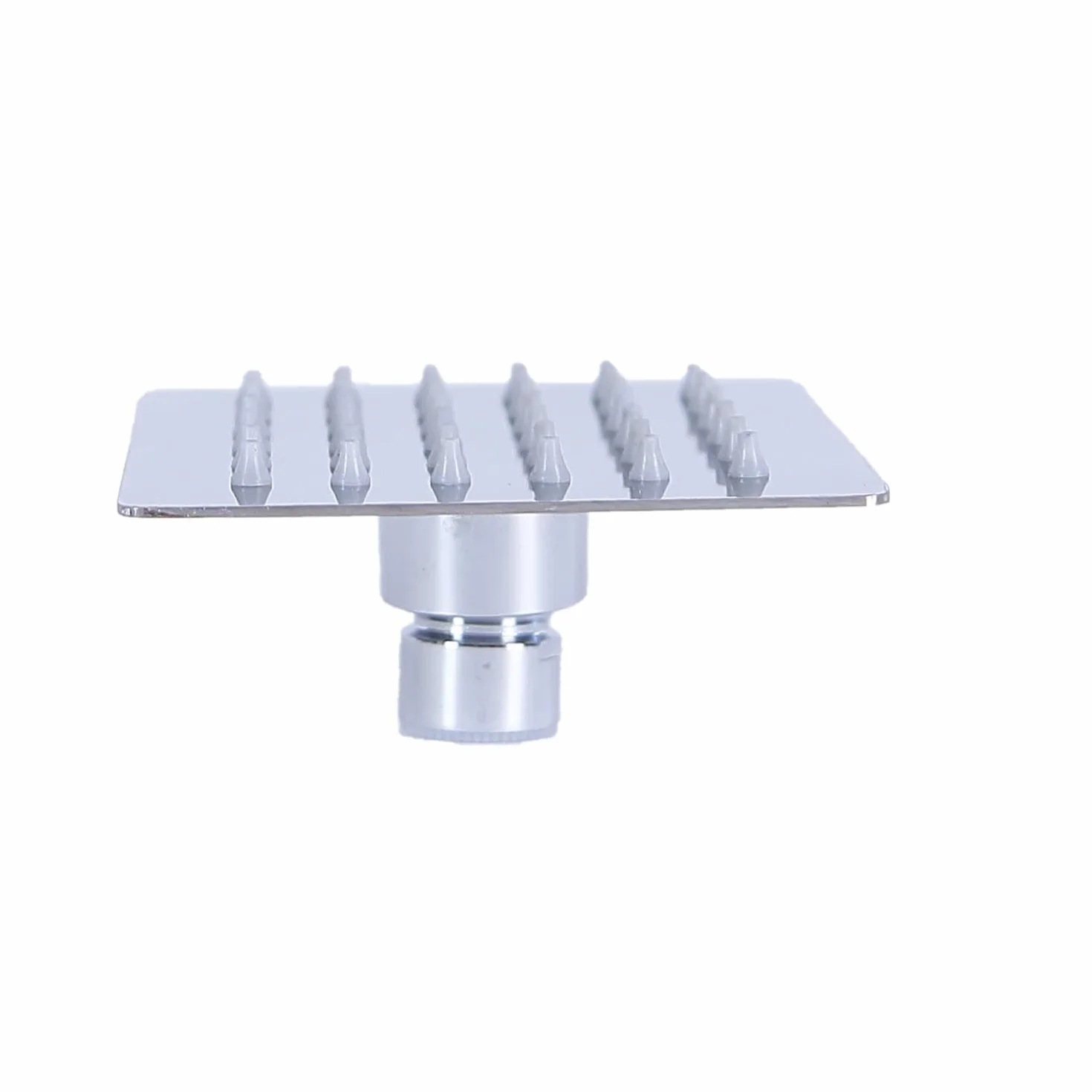 ZENZERO® SOFFIONE DOCCIA acciaio inox 15x15cm QUADRATO ugelli anticalcare getto a pioggia