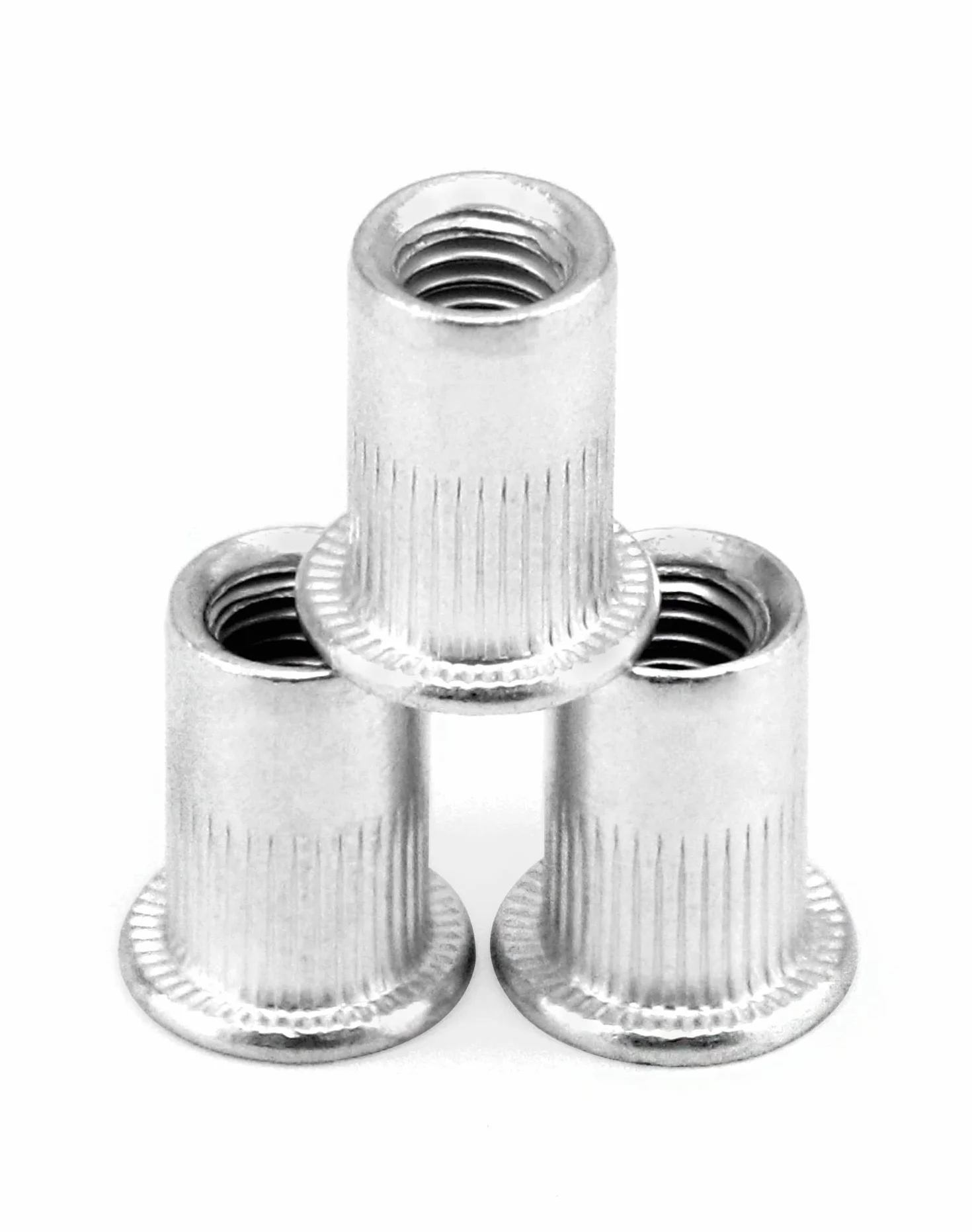 QWORK 50 Pezzi Rivetti Filettati M6, Dadi Rivetti Filettati, Lega di Alluminio