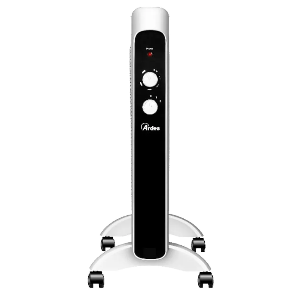 ARDES AR4MK01 - Radiatore elettrico a convezione rapida, in mica, a basso consumo, super silenzioso, con 2 funzioni di riscaldamento e sistema di sicurezza anti-ribaltamento