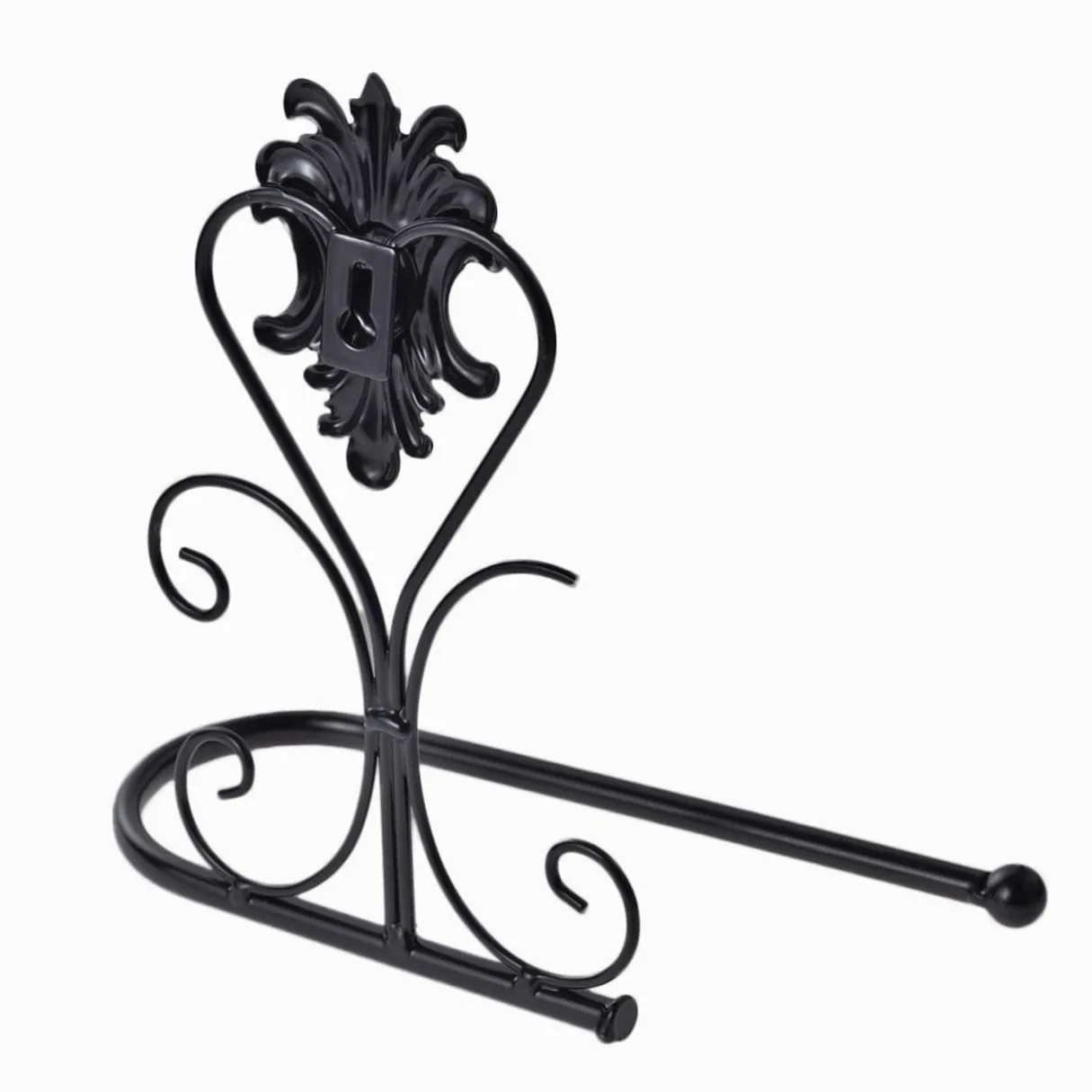 Cabilock 3pezzi Portarotolo Da Parete Ottone Antico Supporto Per Carta Igienica Retro Accessori Bagno Eleganti Nero Facile Installazione Inclusa