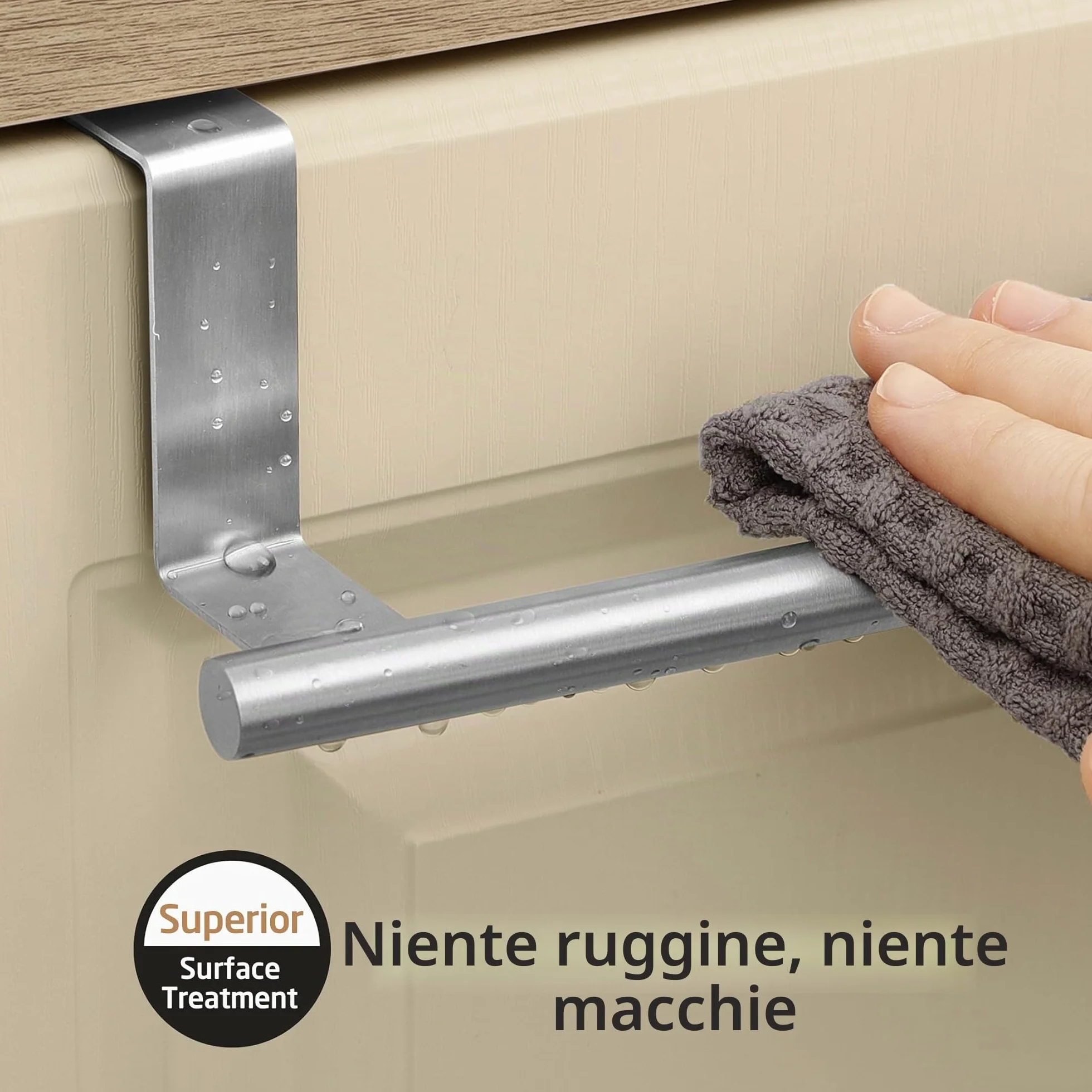 KES SUS304 Porta Asciugamani Cucina Acciaio Inossidabile 2 Pezzi KTH200S26-2-P2