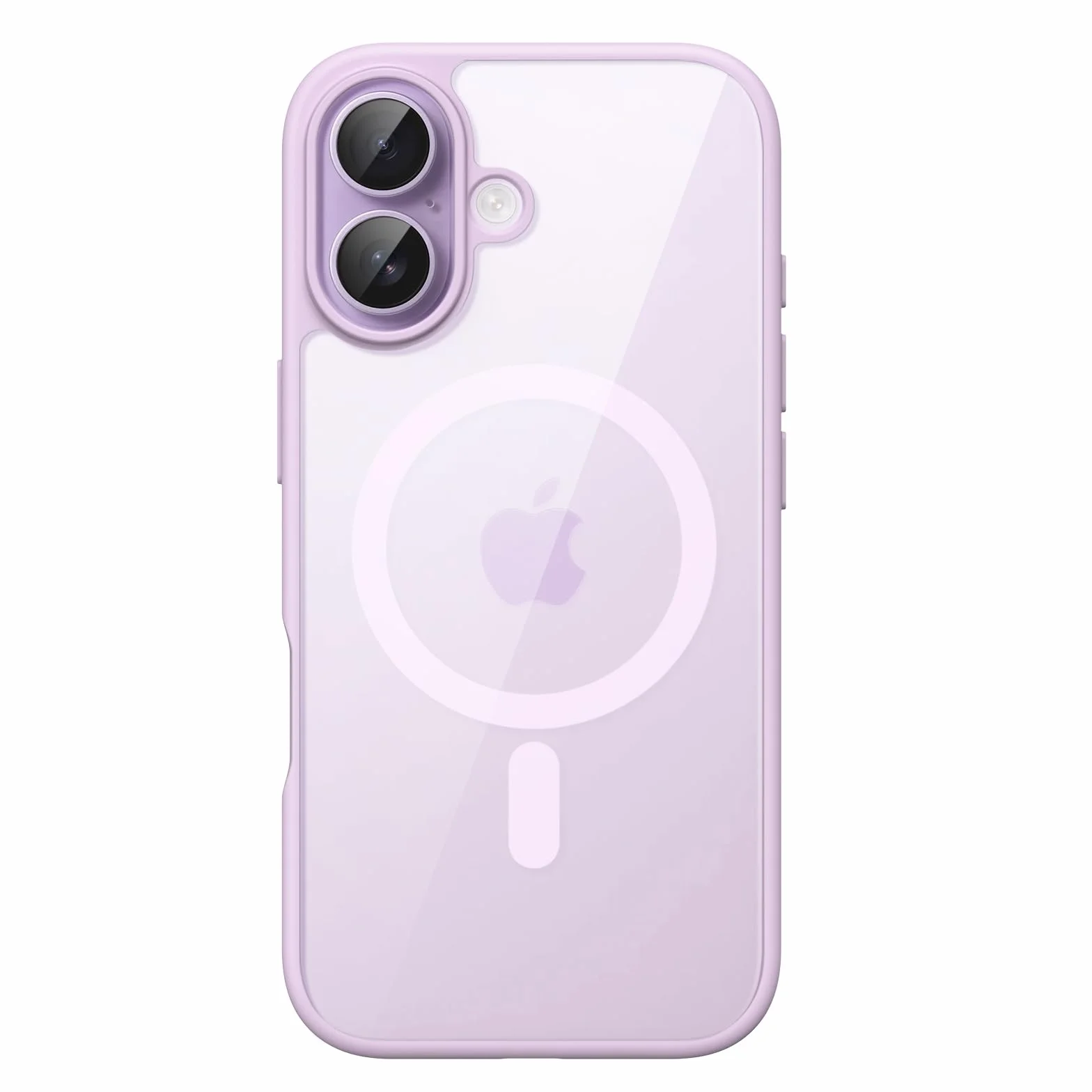 JETech Cover Magnetica per iPhone 17 6,3 Pollici Compatibile con MagSafe, Antiurto Paraurti Custodia, Solida Colore Opaco TPU Telaio, Anti-Graffio Retro Trasparente (Lavanda)