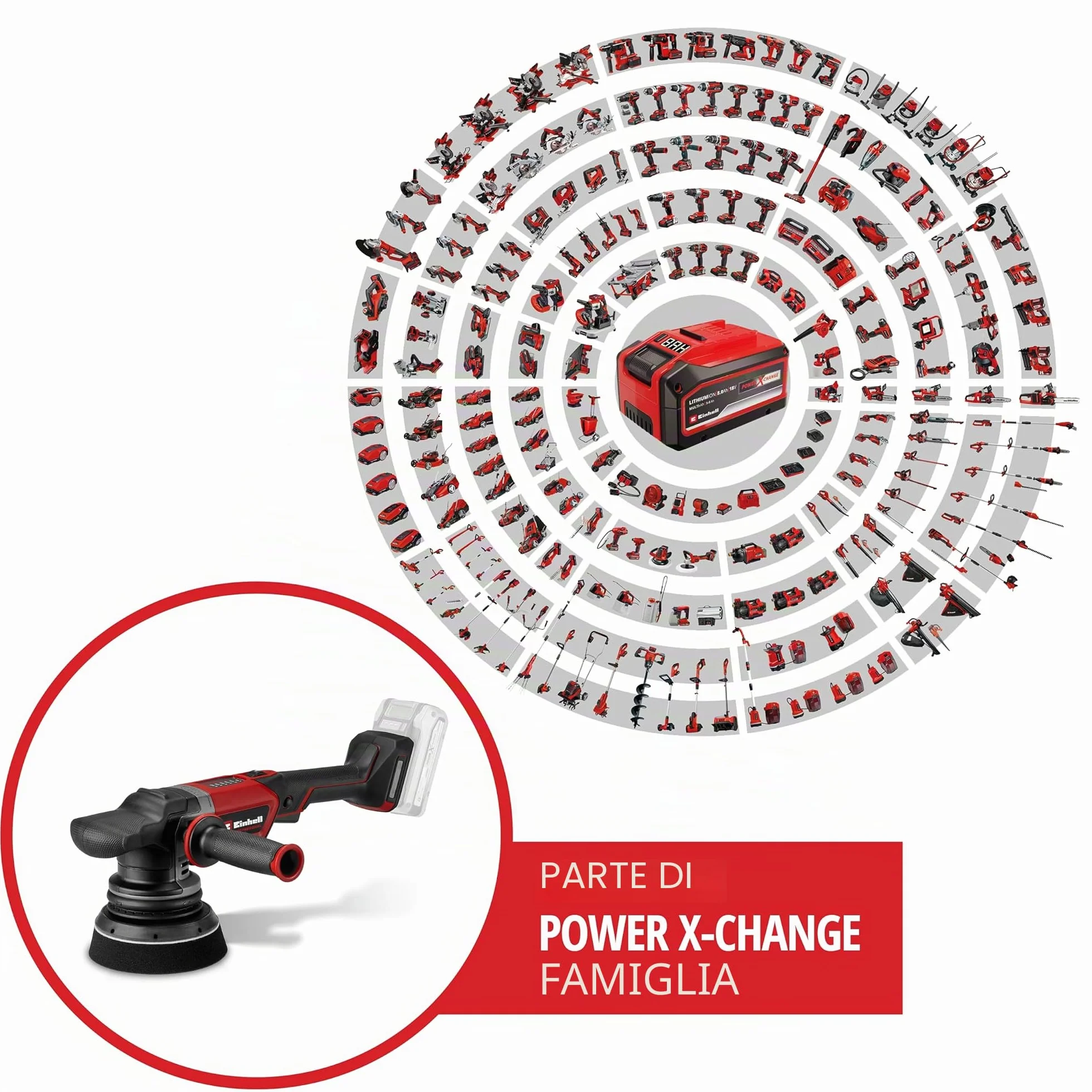Einhell Professional Lucidatrice eccentrica CP-EP 18/125 Li T BL-Solo Power X-Change 18V 125mm