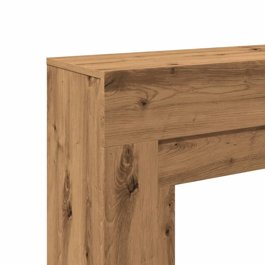 Gecheer Cornice per Camino, Design Funzionale con Ripiano, Compatibilità LED 100x30x87,5 cm Truciolato