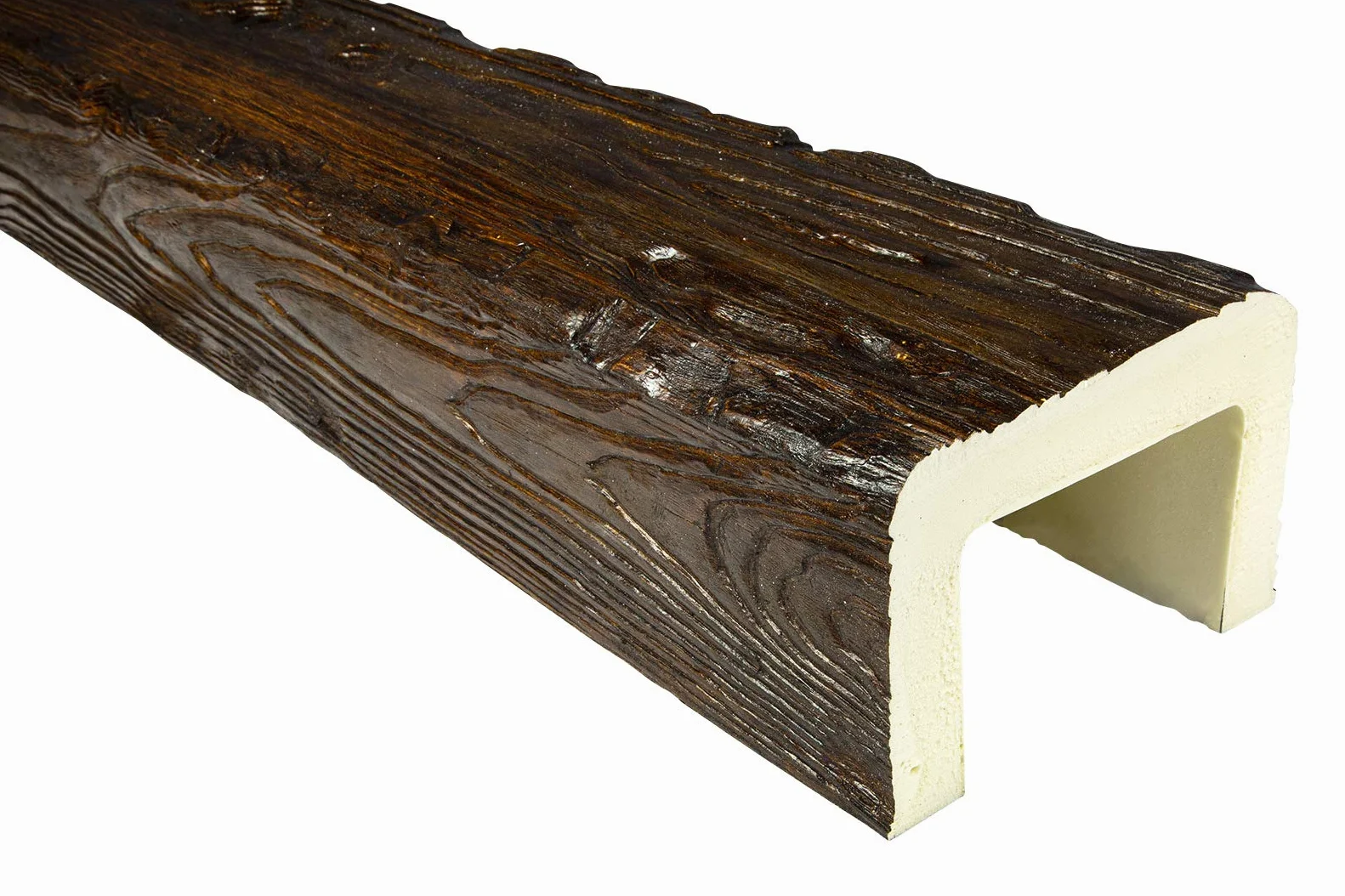 Decowood Travi Decorative 2 Metri, Poliuretano, Rustica, 190x130mm, EQ005 D Serie