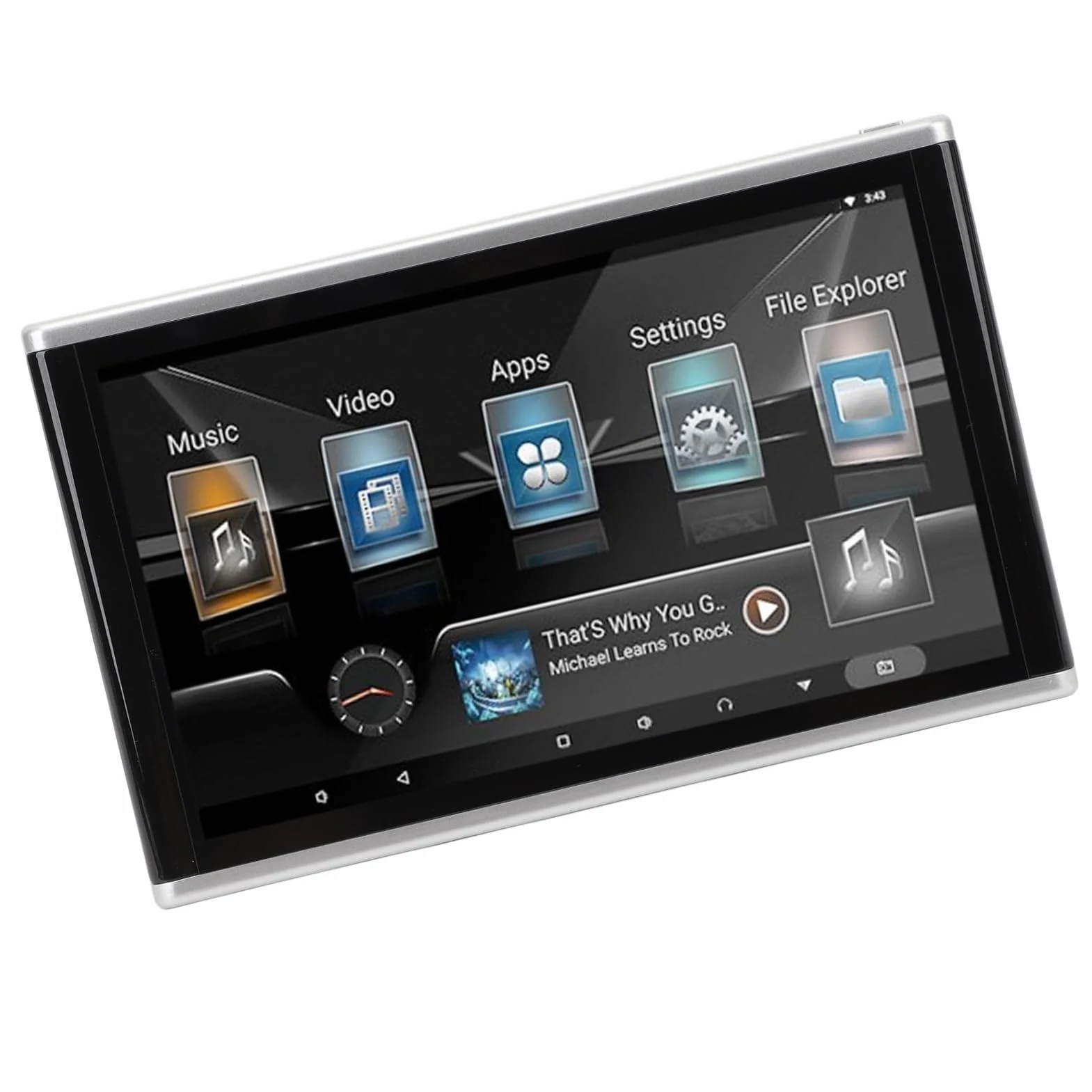 Supporto per Auto 4K 10,1 Pollici, Tablet Monitor per Poggiatesta con ROM 1 GB 32 GB, per il Touch Screen IPS del Sedile Posteriore, per i Monitor TV dei Sedili Posteriori