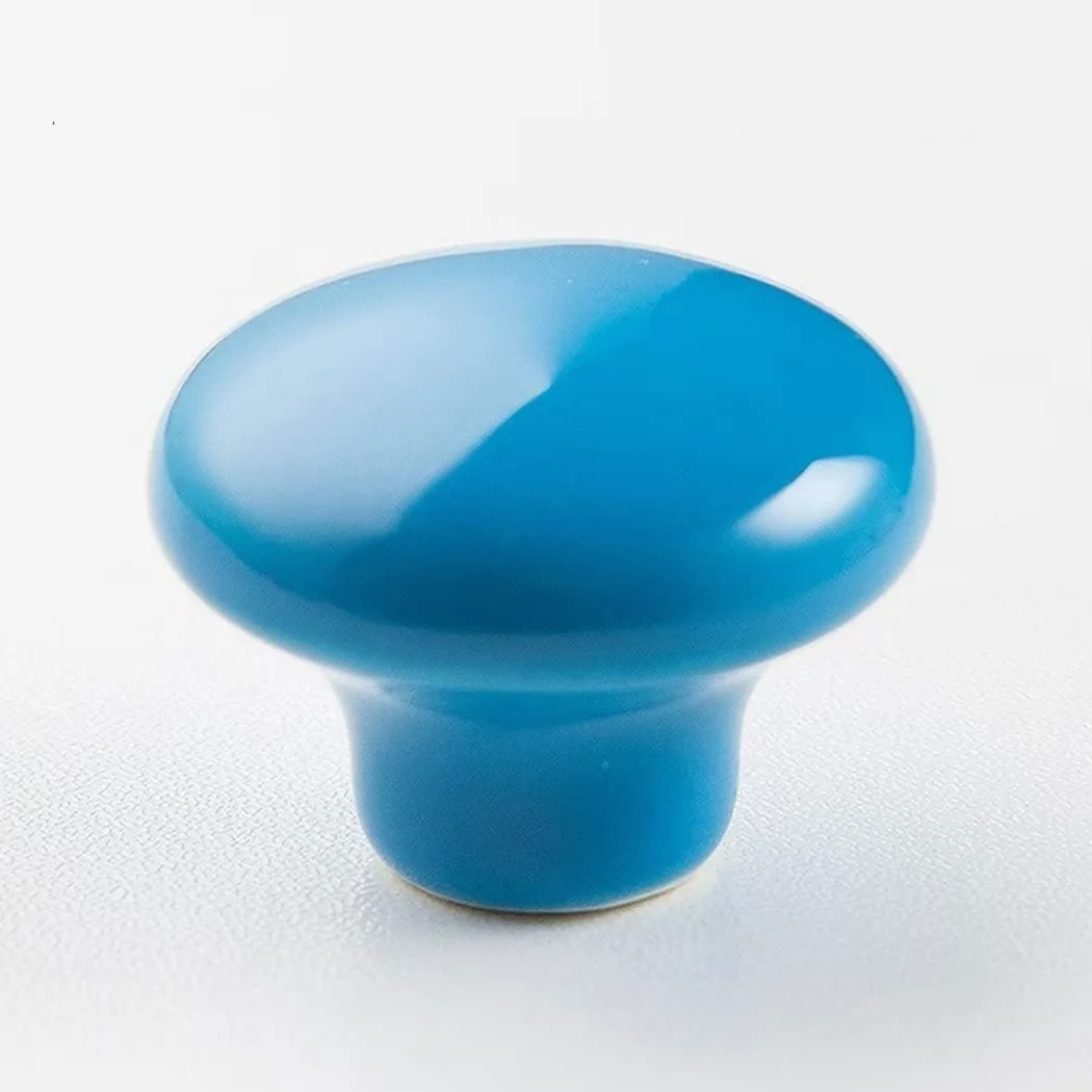 30 confezioni di maniglie per porte di credenze in ceramica, rotonde, per mobili e cassetti, maniglie con viti, maniglie colorate per bambini, per mobili e cassetti