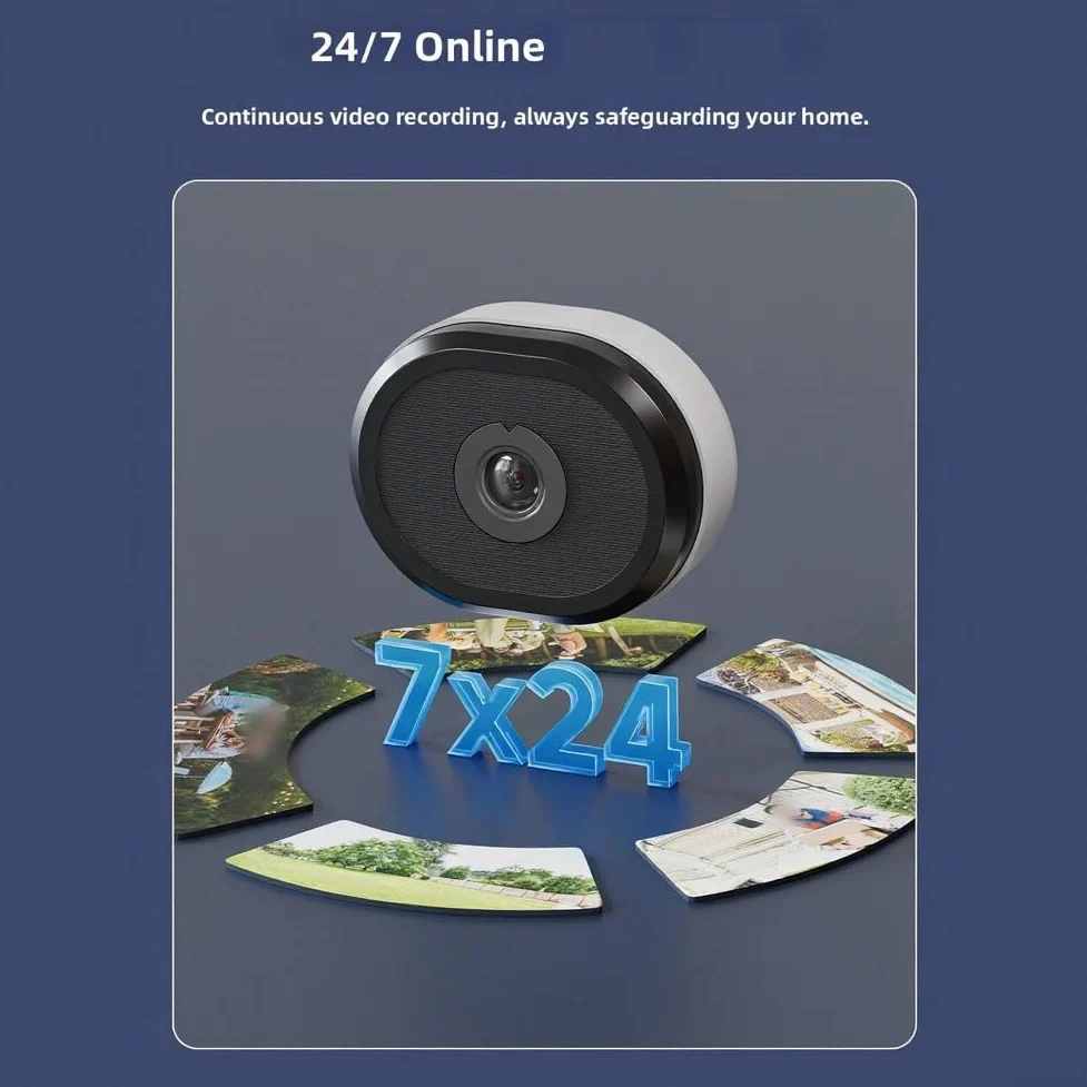 Telecamera Wi-Fi 2K 3MP con AI, visione notturna a colori, audio a 2 vie, WiFi 2,4/5 GHz, telecamera di sorveglianza per interni/esterni, bianco