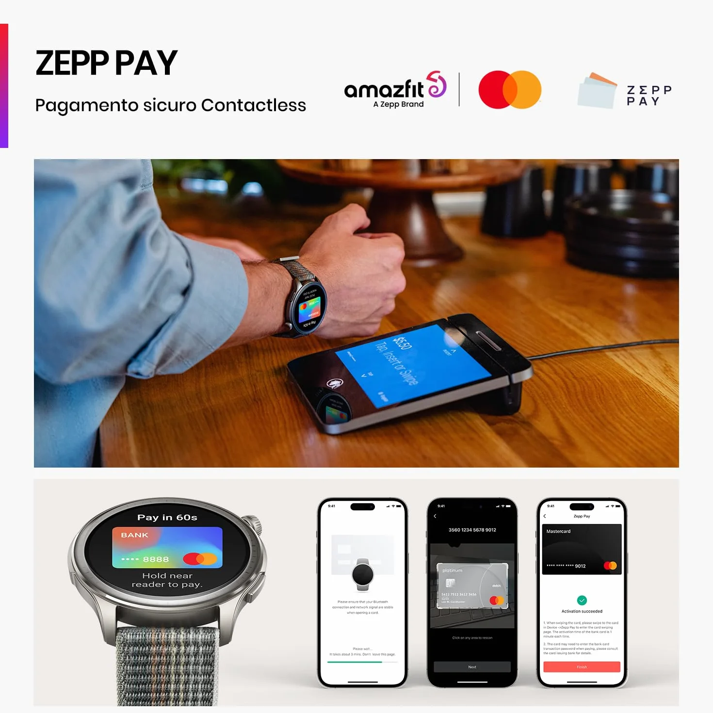 Amazfit Balance Smartwatch 46 mm, Pagamento NFC, AI Fitness Coach, Batteria di 14 Giorni, Monitoraggio del Sonno e della Salute, GPS, 150 Modalità Sportive, Chiamate Bluetooth per Android e iPhone
