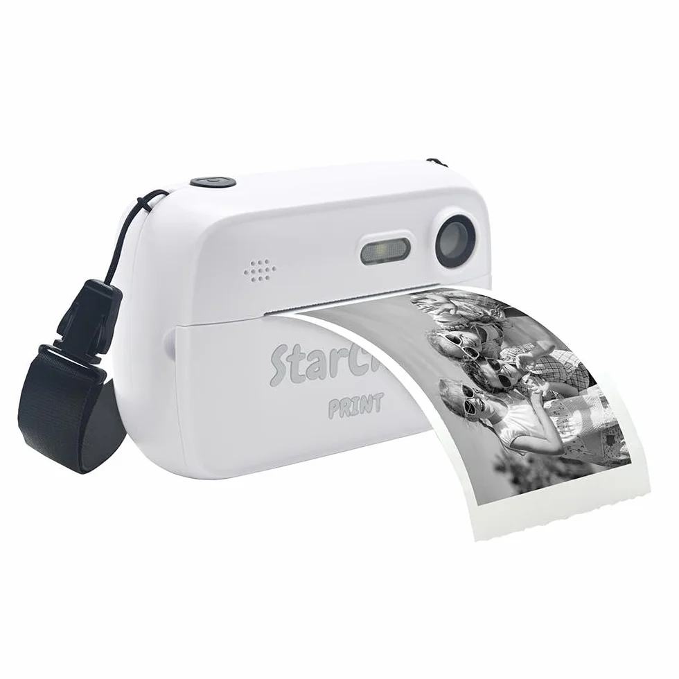Lexibook StarCAM Print, Confezione di fotocamera con stampante istantanea, funzione foto e video, scheda SD da 32 GB e kit di personalizzazione foto inclusi, DJ150LXB