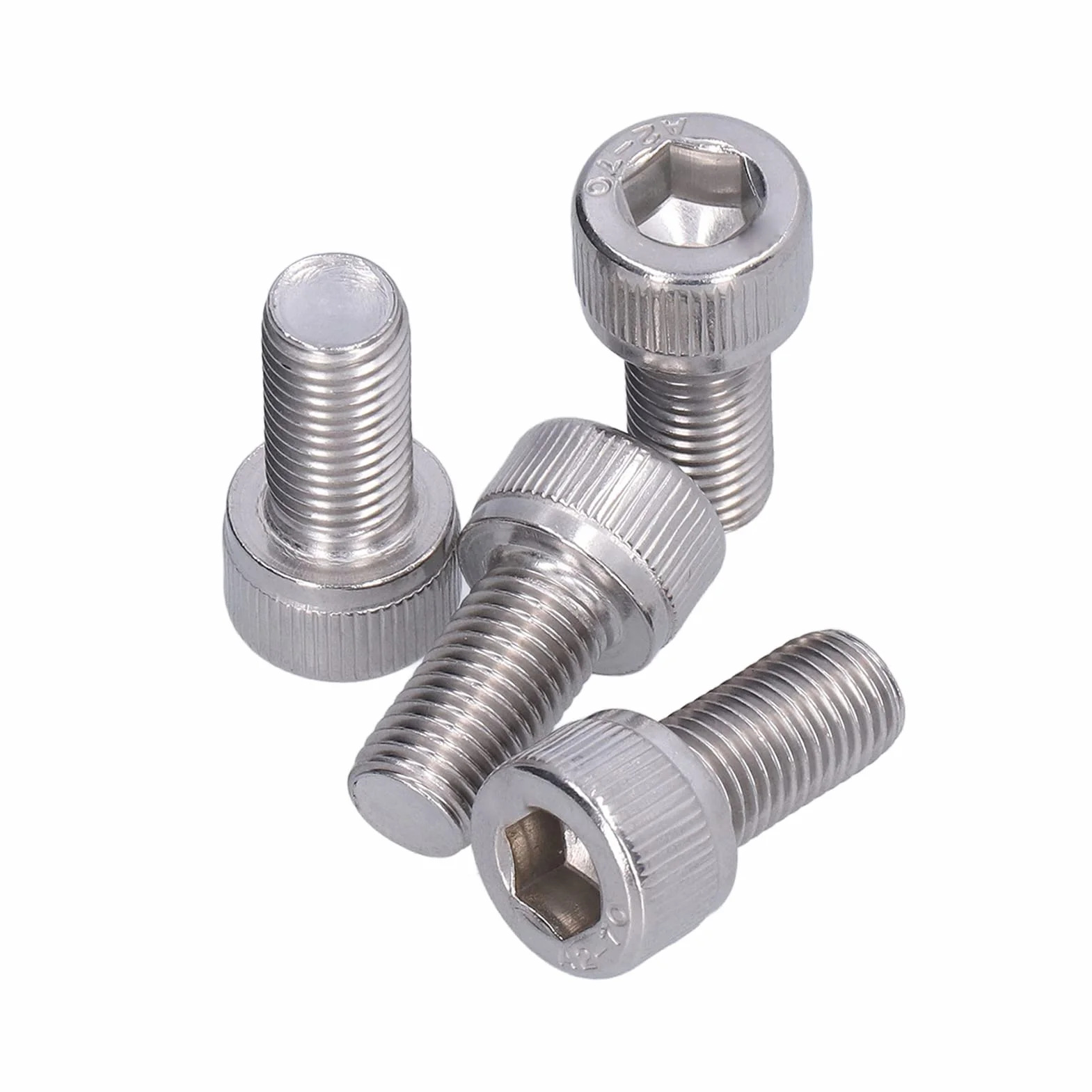 Bullone Esagonale M10x1.25 Acciaio Inossidabile A2 Vite a Passo Fine 4 Pezzi