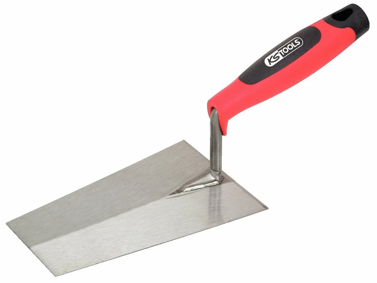 KS Tools Cazzuola per Stuccatura 180 mm a Punta Squadrata Impugnatura Bi-Componente