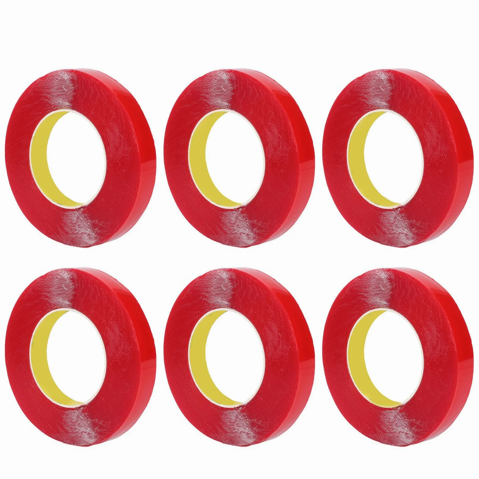 Nastro biadesivo per montaggio resistente alle intemperie, adesivo forte, rimovibile, sicuro da parete, per interni ed esterni, materiale acrilico, 20 mm x 10 m, 6 rotoli
