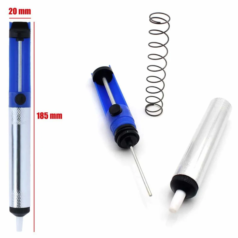 OcioDual Dissaldatore Aspiratore Stagno per Schede Elettroniche Blu