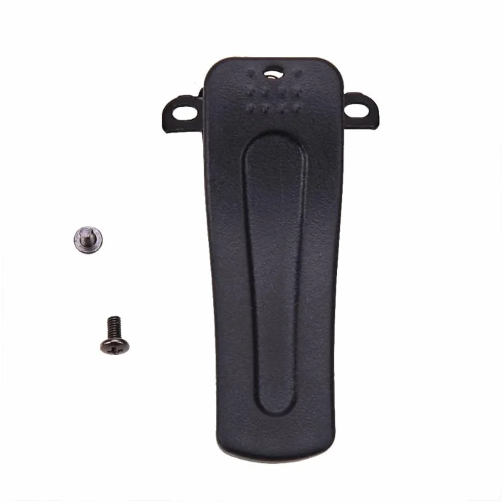DONGKER Clip Cintura,10 Pezzi Morsetto Cinture in PVC Walkie Talkie Clip W/20 Vite per Radio Bidirezionale