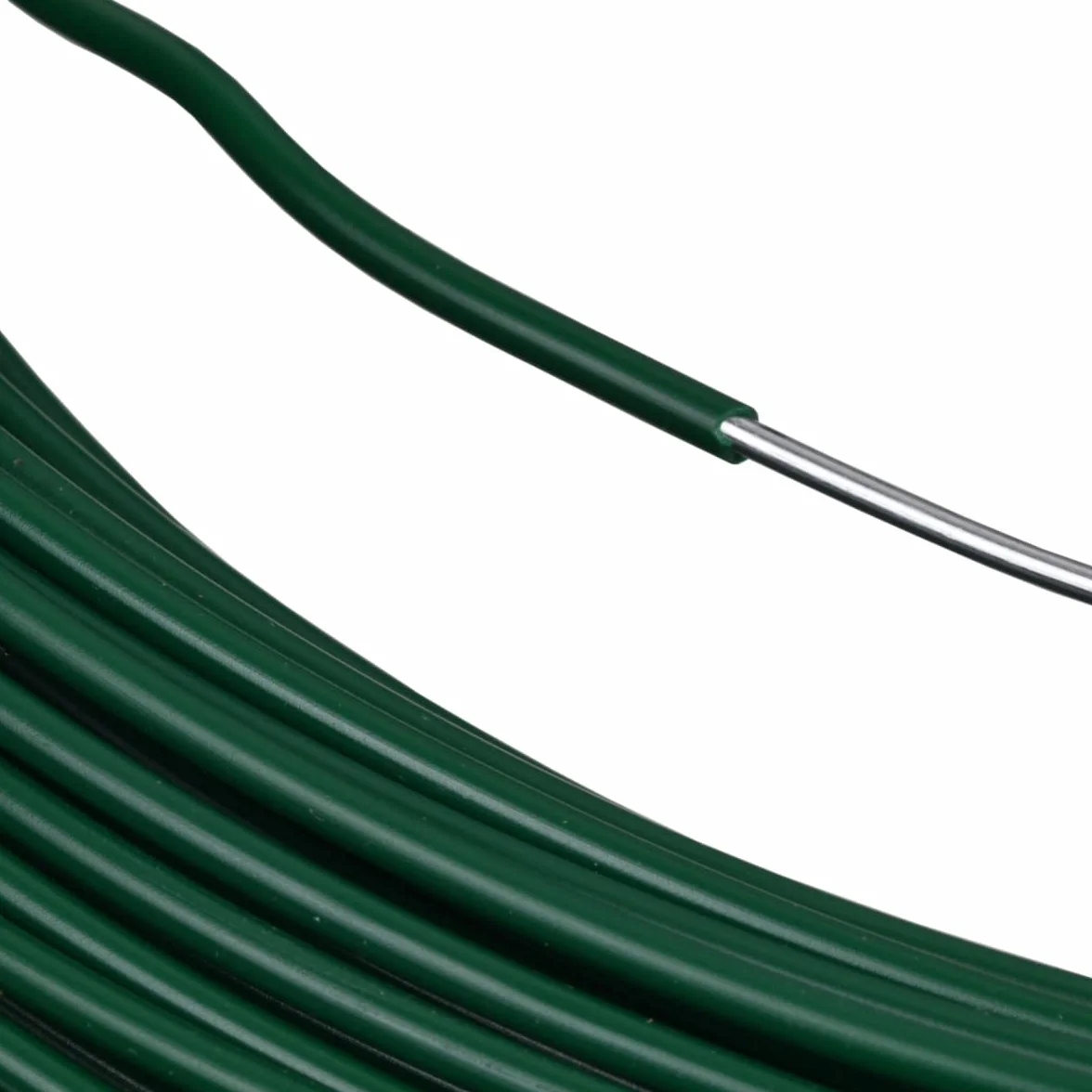 Corderie Italiane 002014096 Filo Ferro Plastica, Verde, 2,7 mm, 100 metri