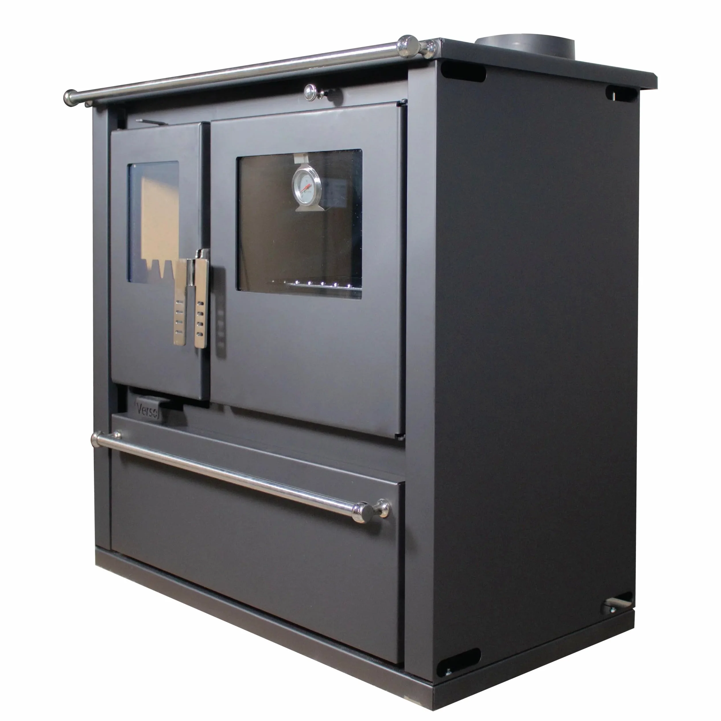 EEK A+ – Verso CS Plus stufa da cucina stufa a legna 7,7 kW – nero