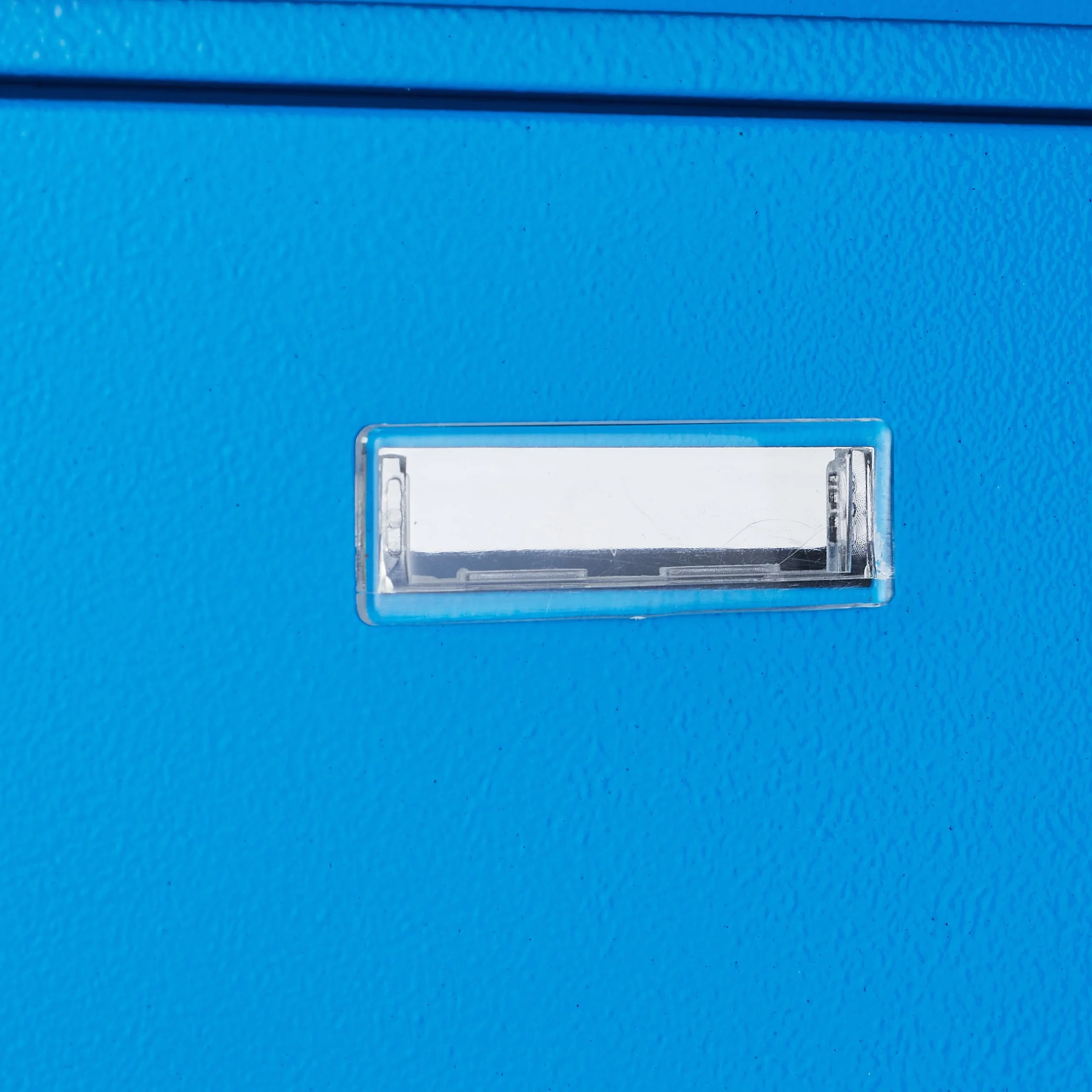Relaxdays Cassetta della Posta Metallo Buca Lettere 30,5x21x7 cm Blu 2 Chiavi