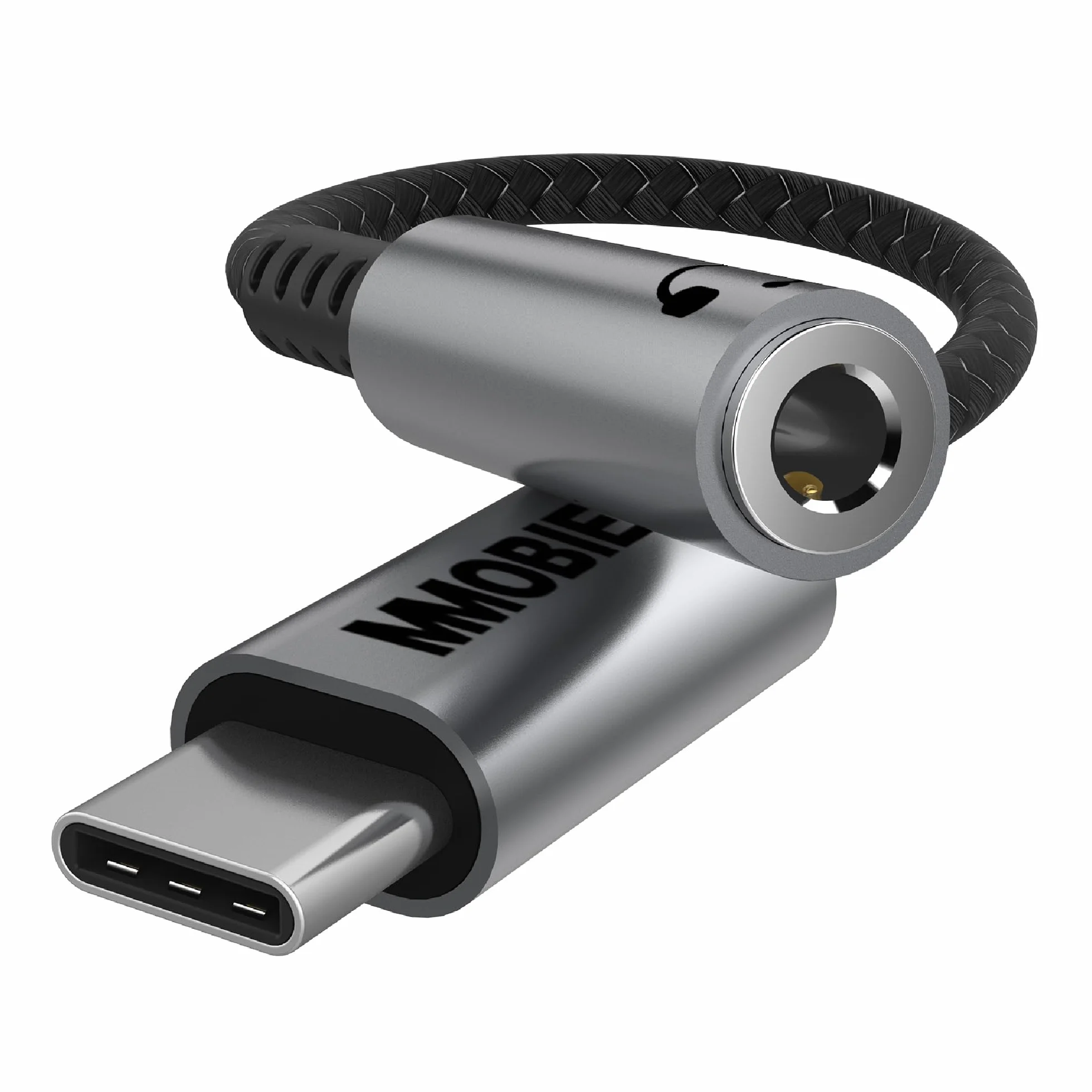 MMOBIEL Adattatore USB-C a Jack per Cuffie 3, 5mm TRRS – 32Bit/384Khz - Cavo Adattatore da USB-C ad Aux Compatibile con Samsung S26 S25 S24 S23, iPad, iPhone 17 16 15 e Altro – Alluminio