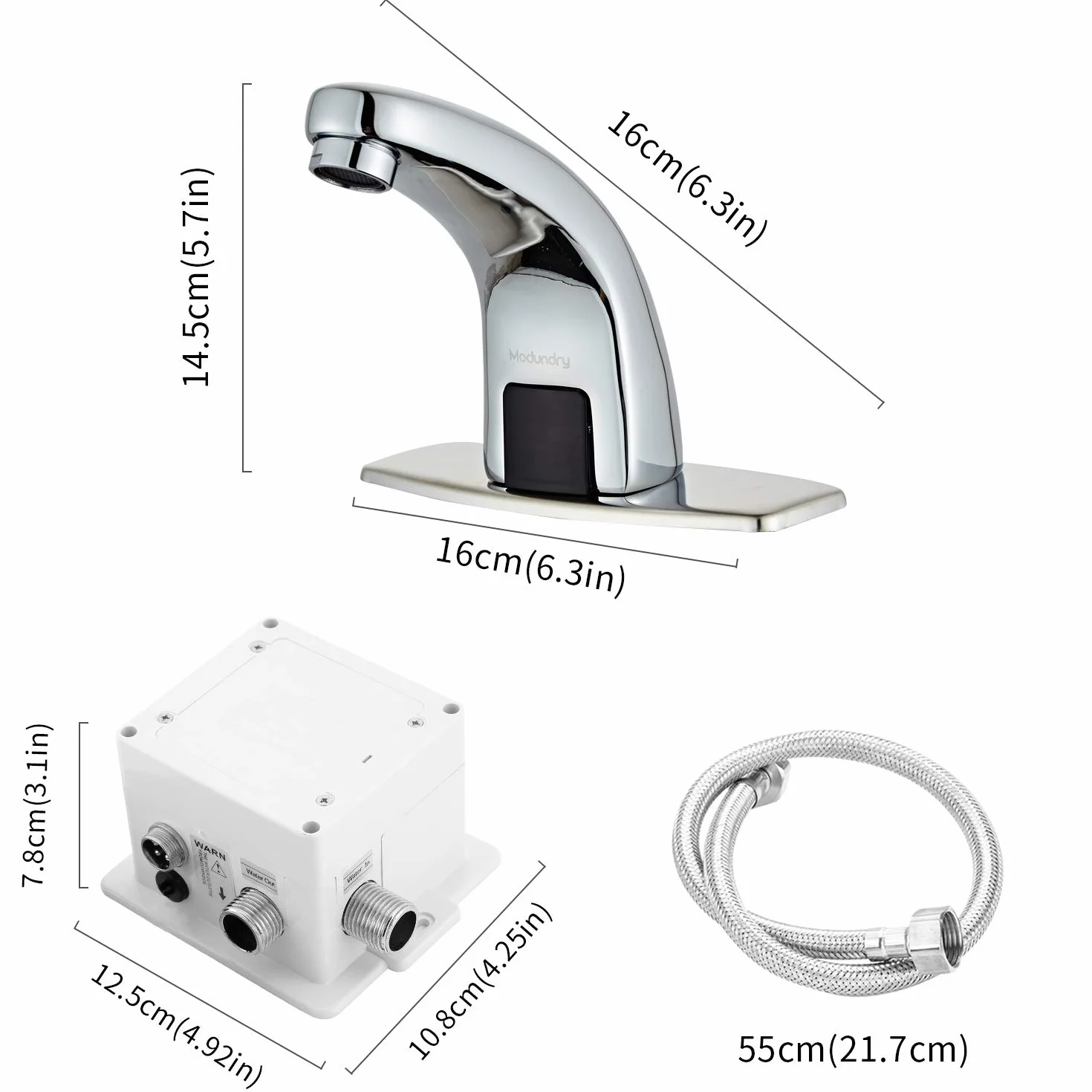 Rubinetto Automatico Touchless con Sensore ad Infrarossi per Lavandini Bagno