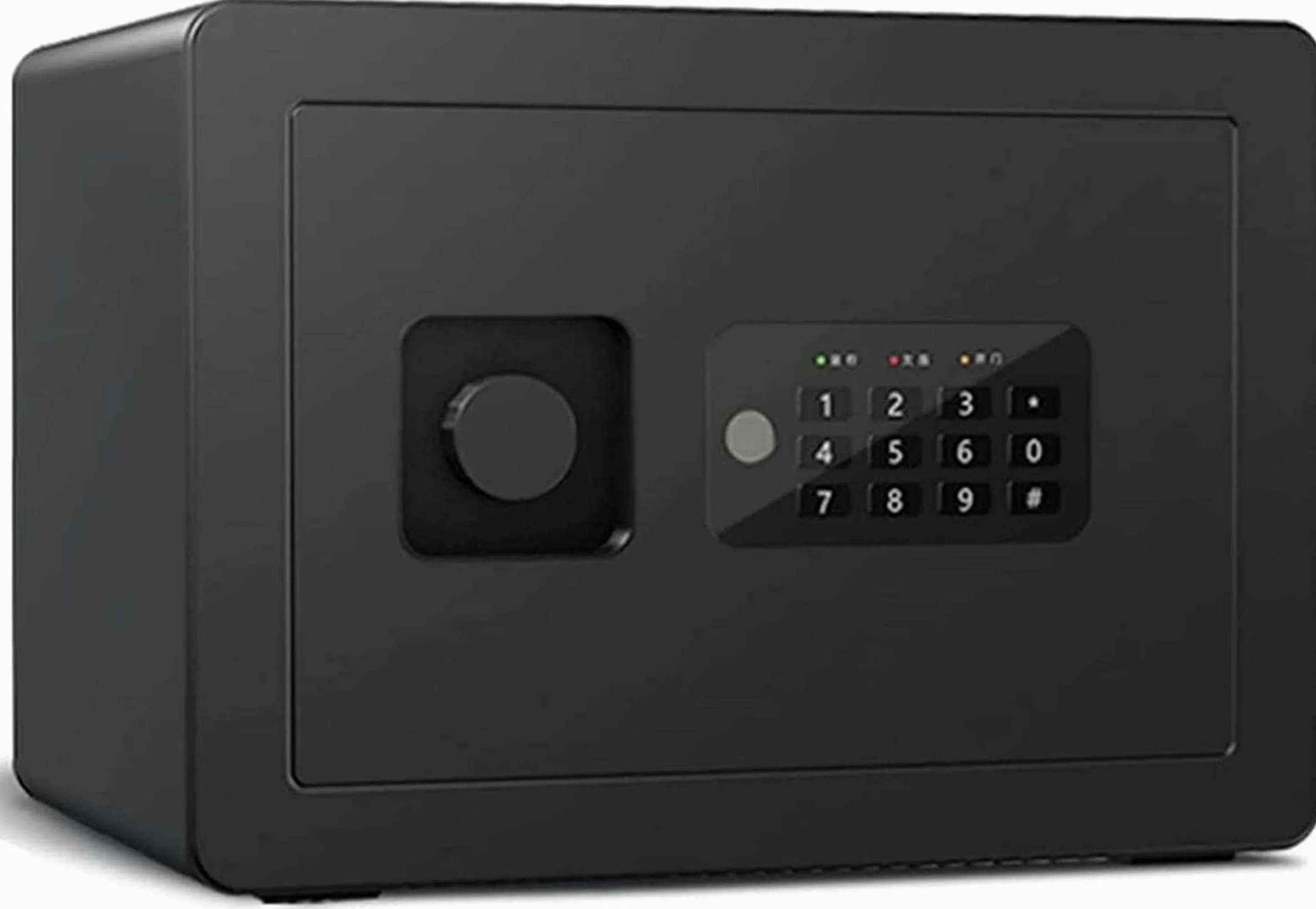 Cassaforte Domestica, Blocco Password per Impronte digitali Cassaforte Elettronica Cassetta di Sicurezza ignifuga e antifurto Scatola portaoggetti Multifunzionale, White-1
