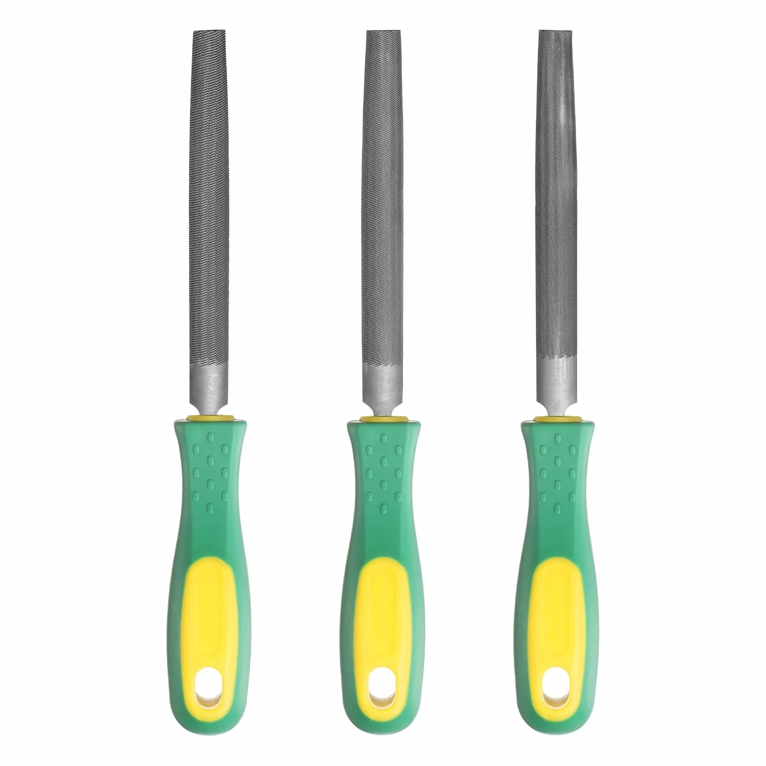 Lima Mezzo Tondo Doppio Taglio Dente Medio Acciaio Alto Carbonio T12 Manico PP Per Affilatura Metallo Legno