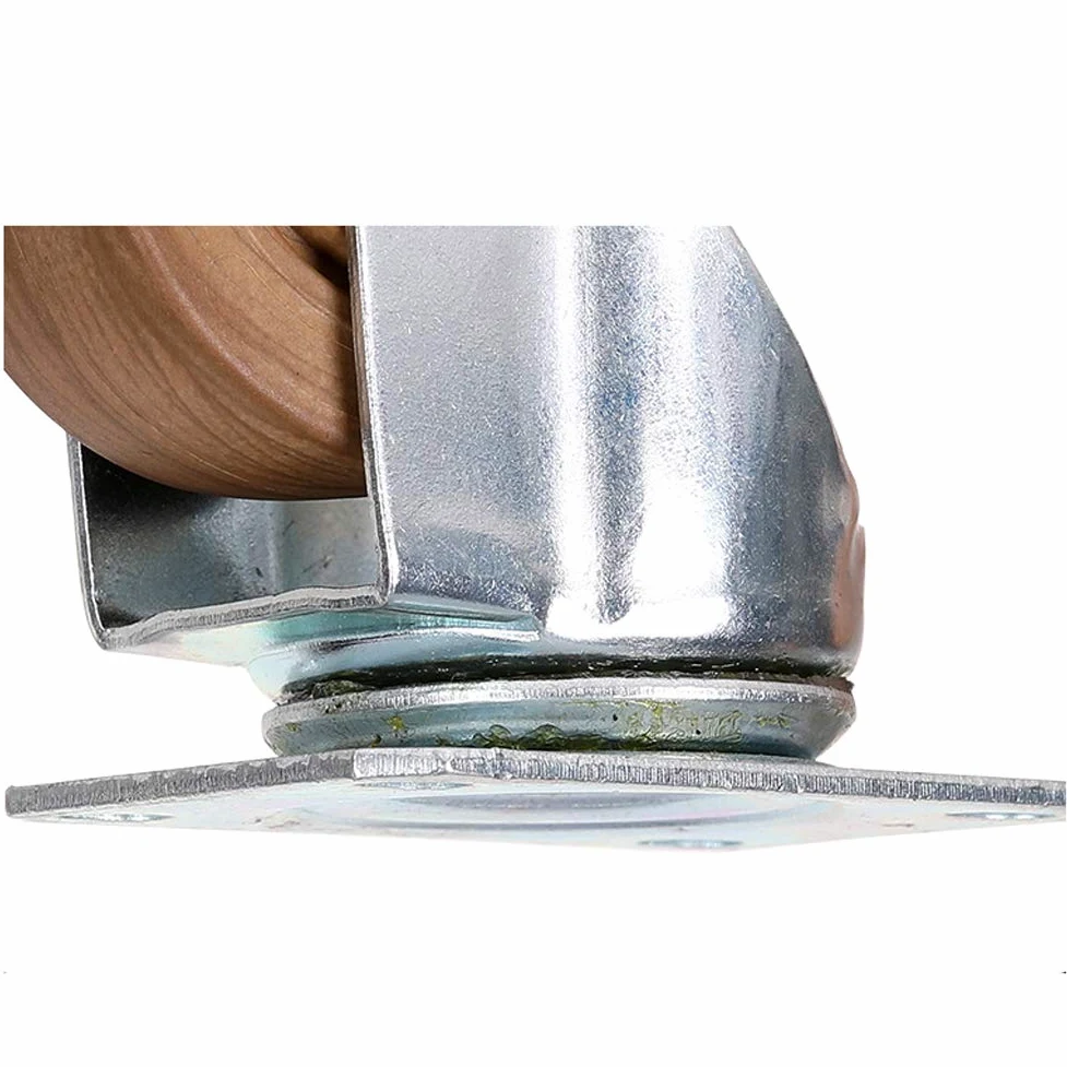 Ruote in Nylon Resistenti da 75 mm, 100 mm e 125 mm, capacità di carico 400-480 kg, silenziose, industriali, girevoli, con Freno, per mobili da Fabbrica, carrelli e forni (3'', 4'', 5'').