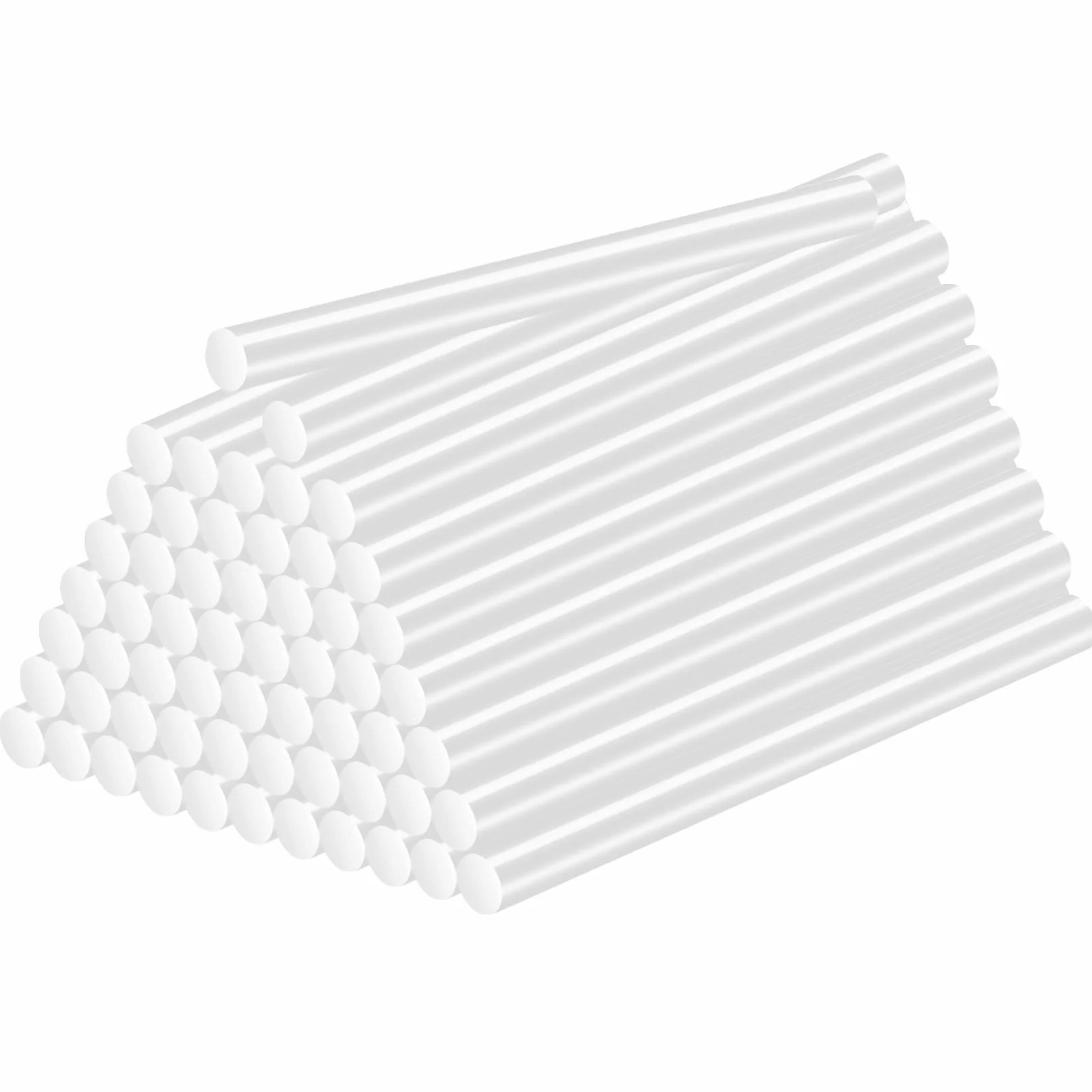Stick a Caldo Ø 11 mm x 170 mm Ricariche Trasparente per Pistola Colla a Caldo, 58 Pz