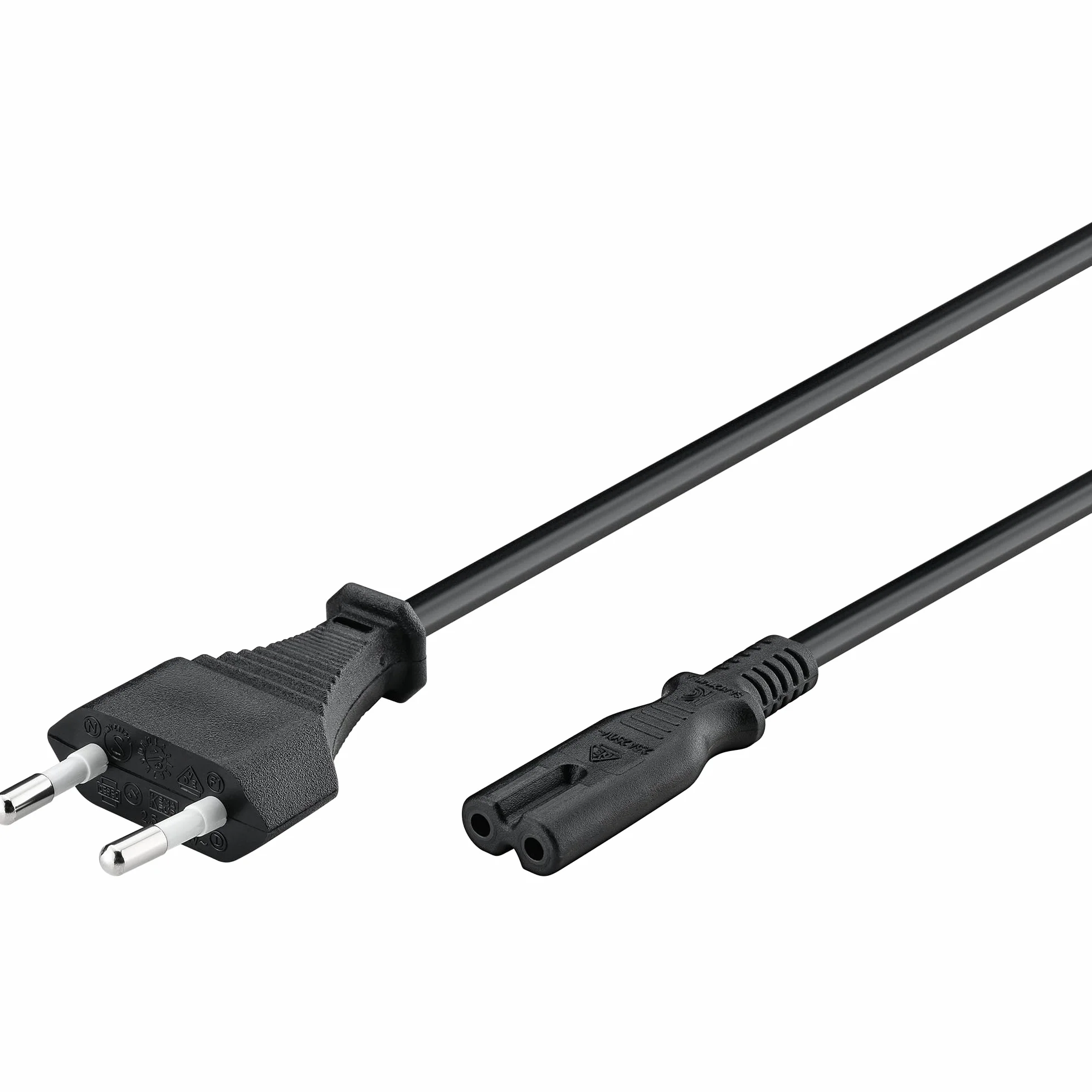 LINK, 95038, CAVO ALIMENTAZIONE CON SPINA ITALIANA BIPOLARE 10A - PRESA 8 FORM DIRITTA FEMMINA C7 MT.3