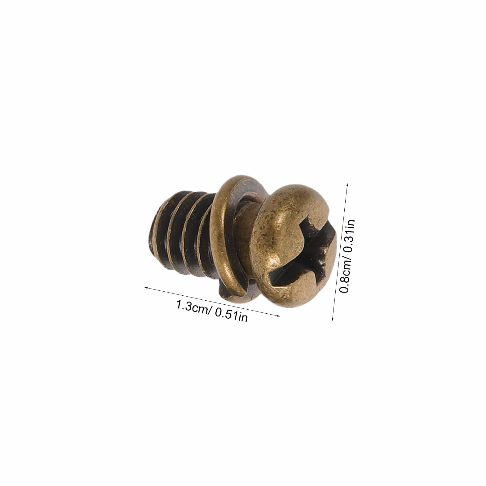 Viti per pale del ventilatore a soffitto in acciaio al carbonio 1/4"-20x3/8 a testa svasata marrone scuro