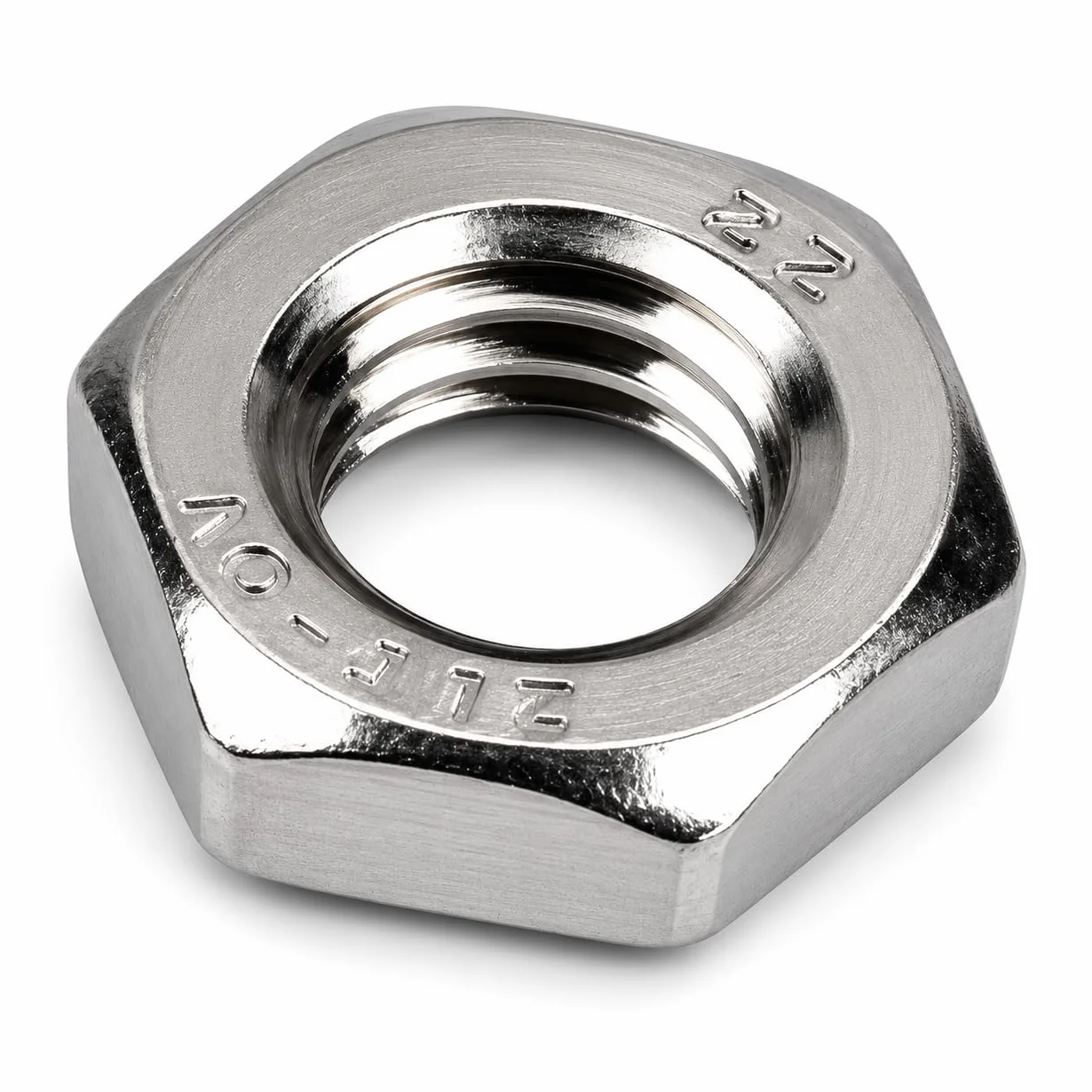 Dado esagonale sottile DIN 439 forma B A2 V2A acciaio inox M6 25 pezzi