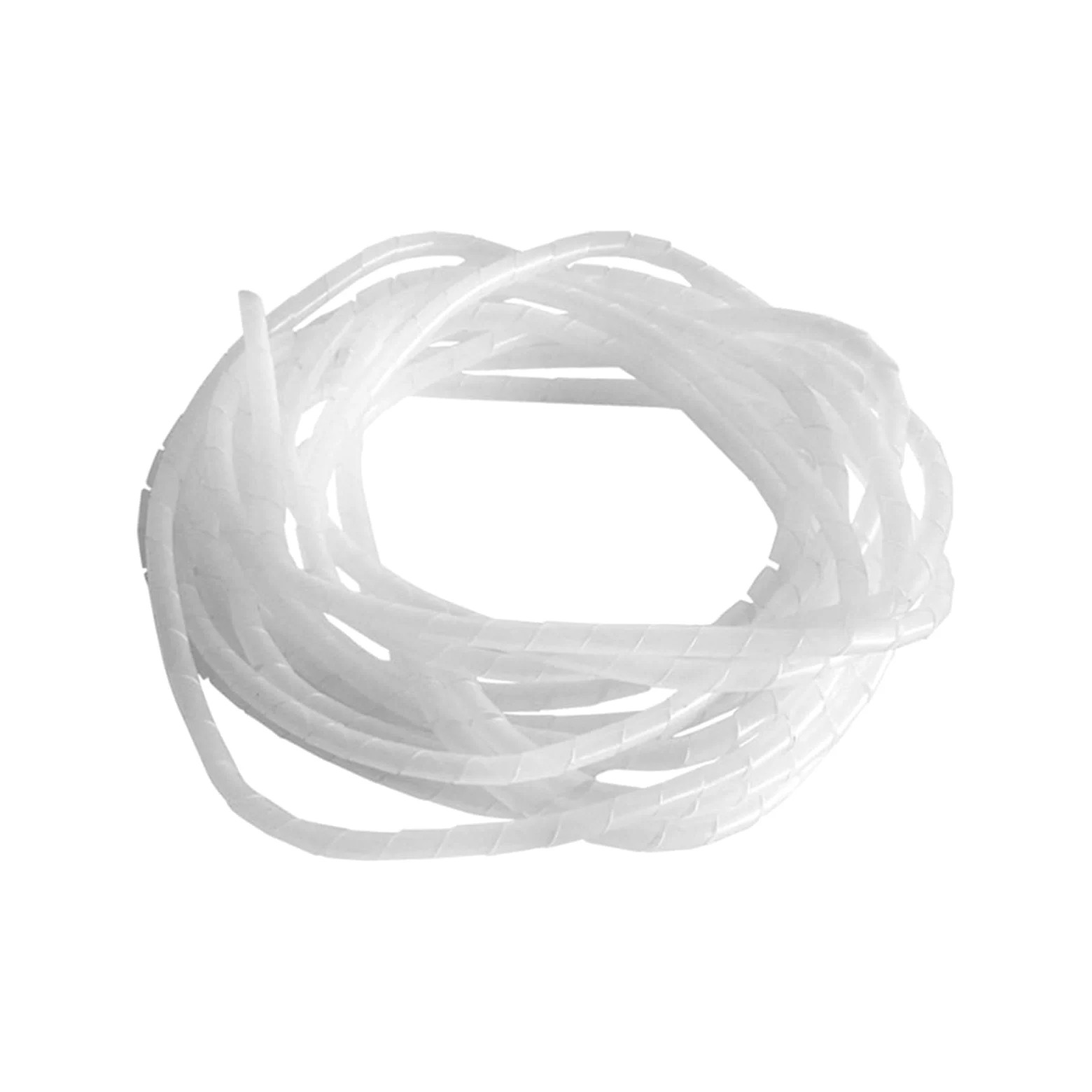 Guaina protettiva per cavi a spirale, 2 metri, diametro interno (bianco, diametro interno 25 mm)