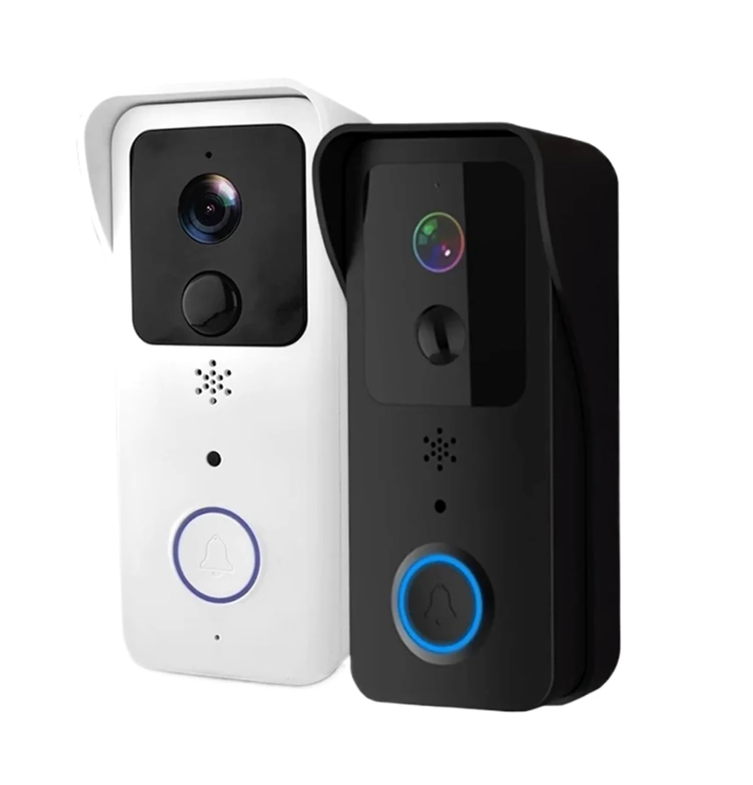 Videocitofono, Videocitofono WiFi 5G 2.4G 1080P Tuya Smart, citofono wireless esterno, telecamera impermeabile, campanello con suoneria(Black Option 1)