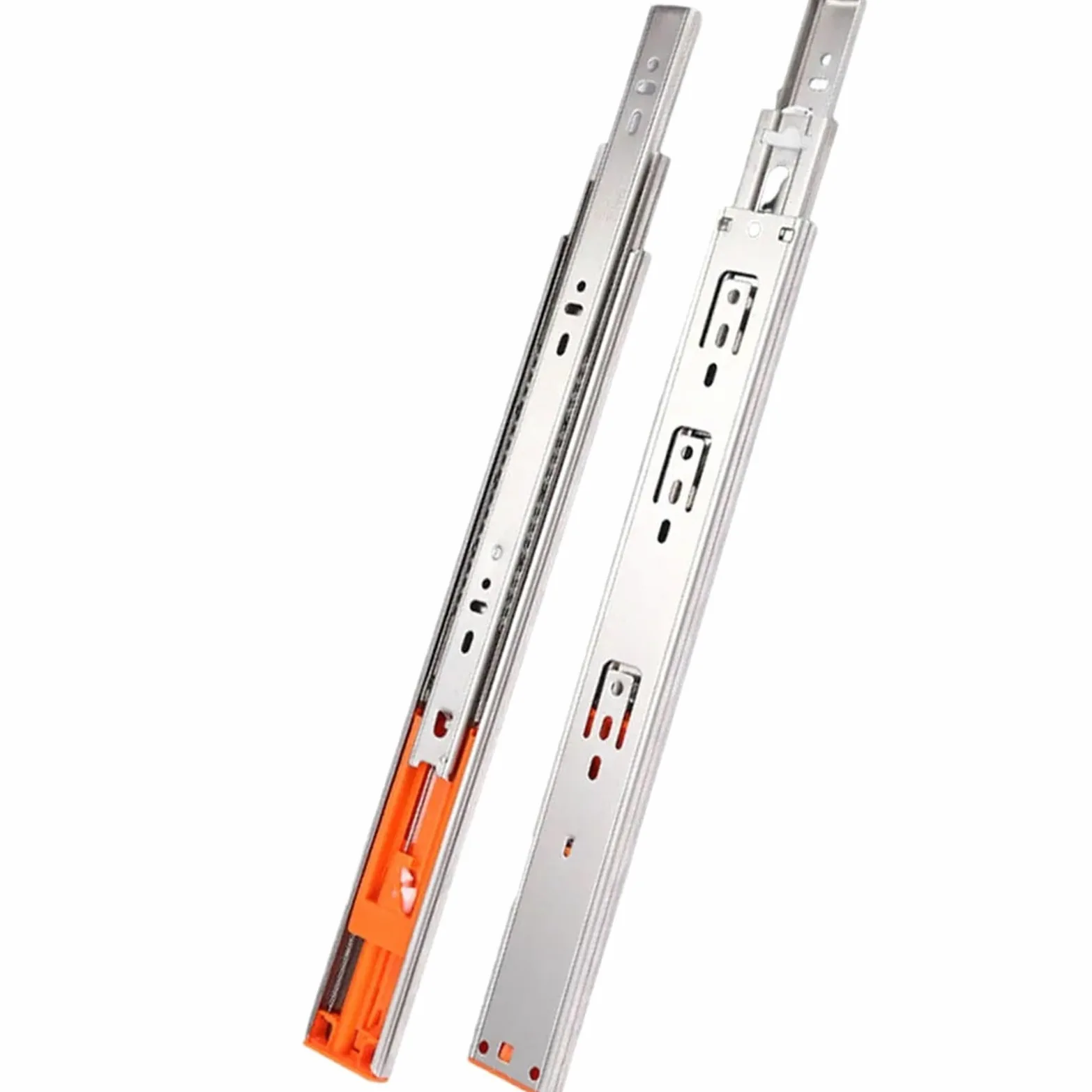 Guide Per Cassetti Stainless Steel Drawer Slide Hydraulic Damping Buffer Sliding Bearing Silent Cabinet Track Furniture Hardware per cassetto(450)