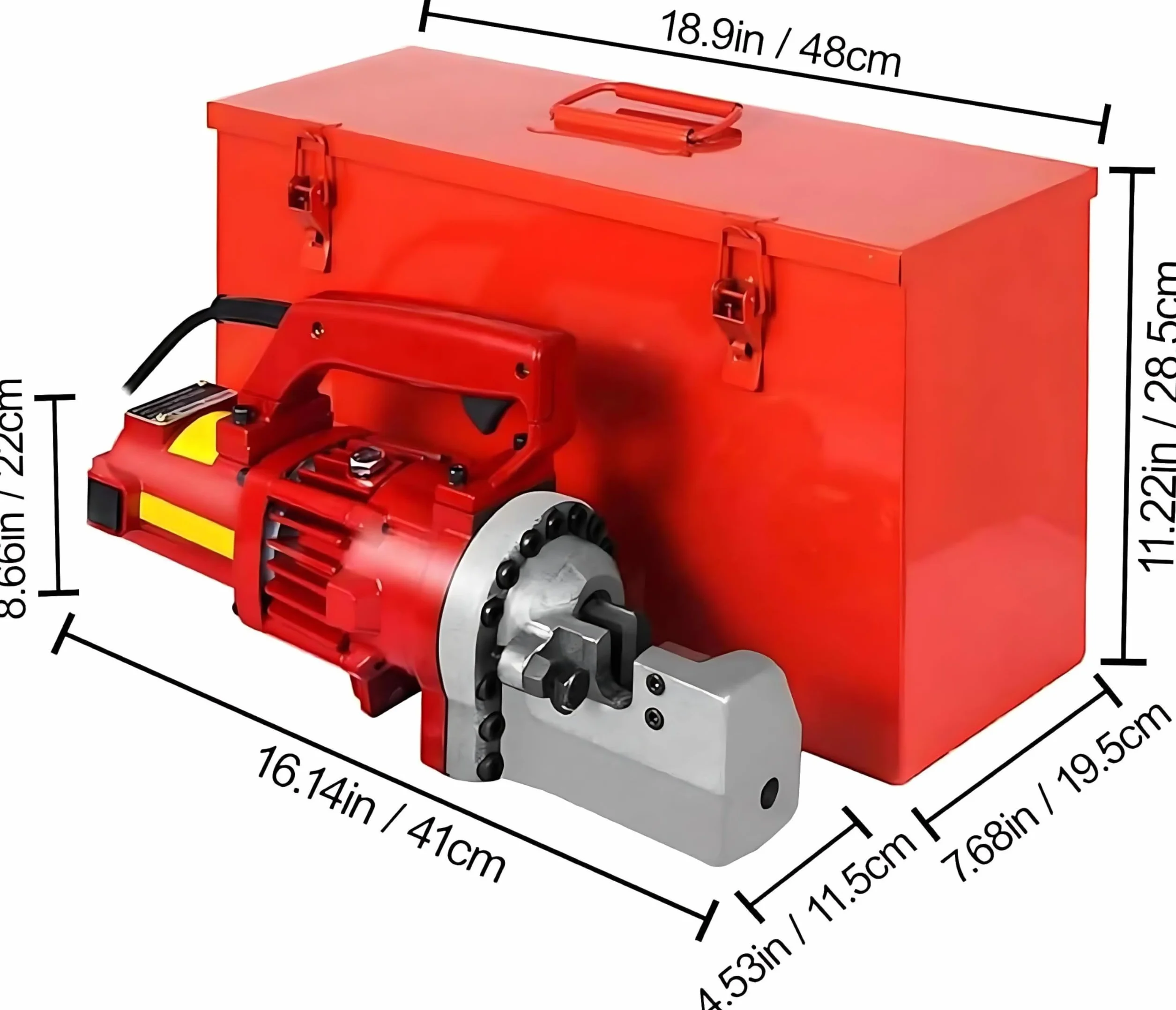 Tagliaferro Rapido Elettroidraulico 1250W Rame Taglio #3-#6 Custodia Inclusa