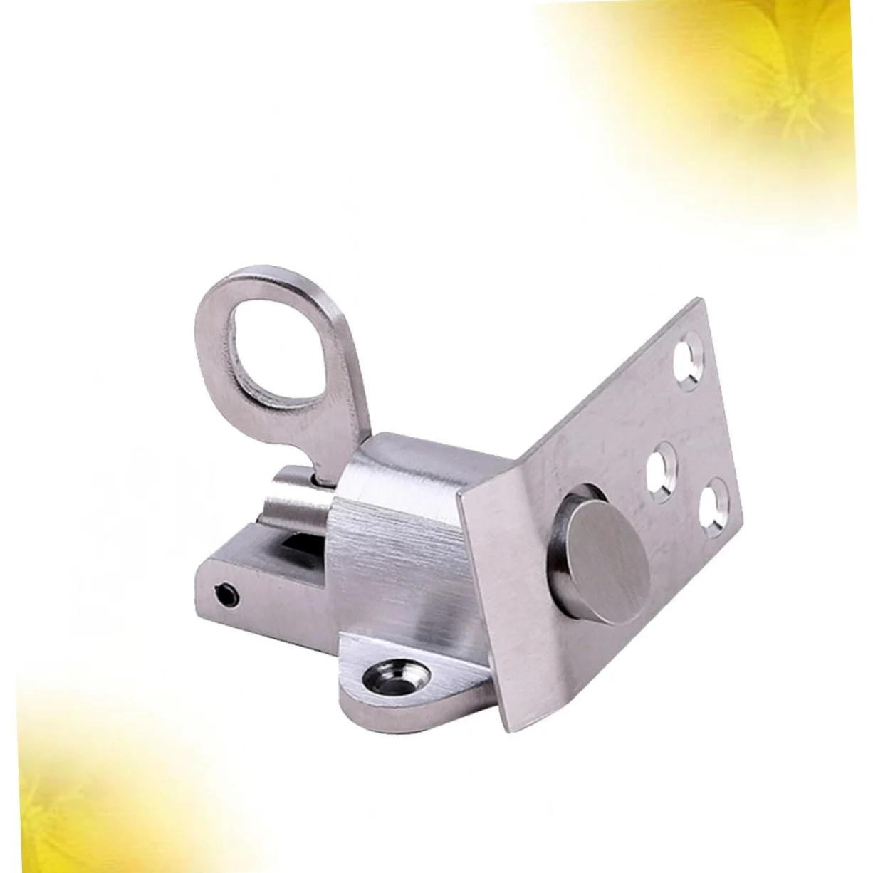 Mipcase 2 Pezzi bullone di sicurezza della porta acciaio inox serratura door lock bullone della molla della porta catenaccio della porta blocco di sicurezza delle porte Silver
