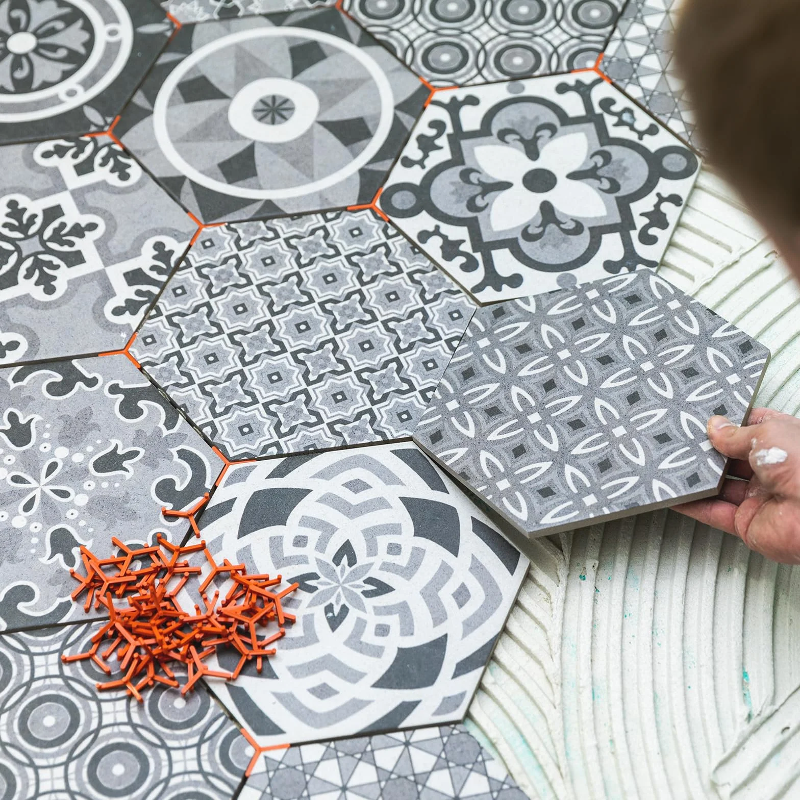 Distanziatori Piastrelle a Forma di Y 2mm 1000pz Bianco