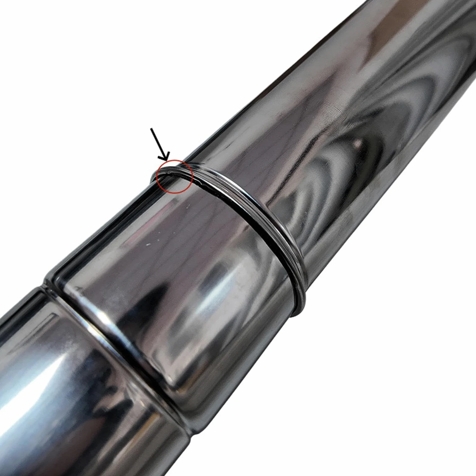 Sharplace 5 Tubi, Diametro 7 Cm, Antivento, Acciaio Inossidabile, Tubo per Canna Fumaria per Tenda, Esterno, Campeggio, Interno