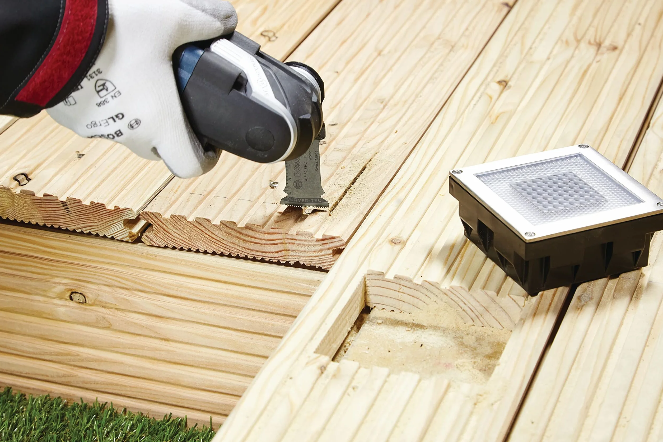 Bosch Home and Garden AII 65 BSPB Accessorio multiutensile Legno duro Curvo Nero