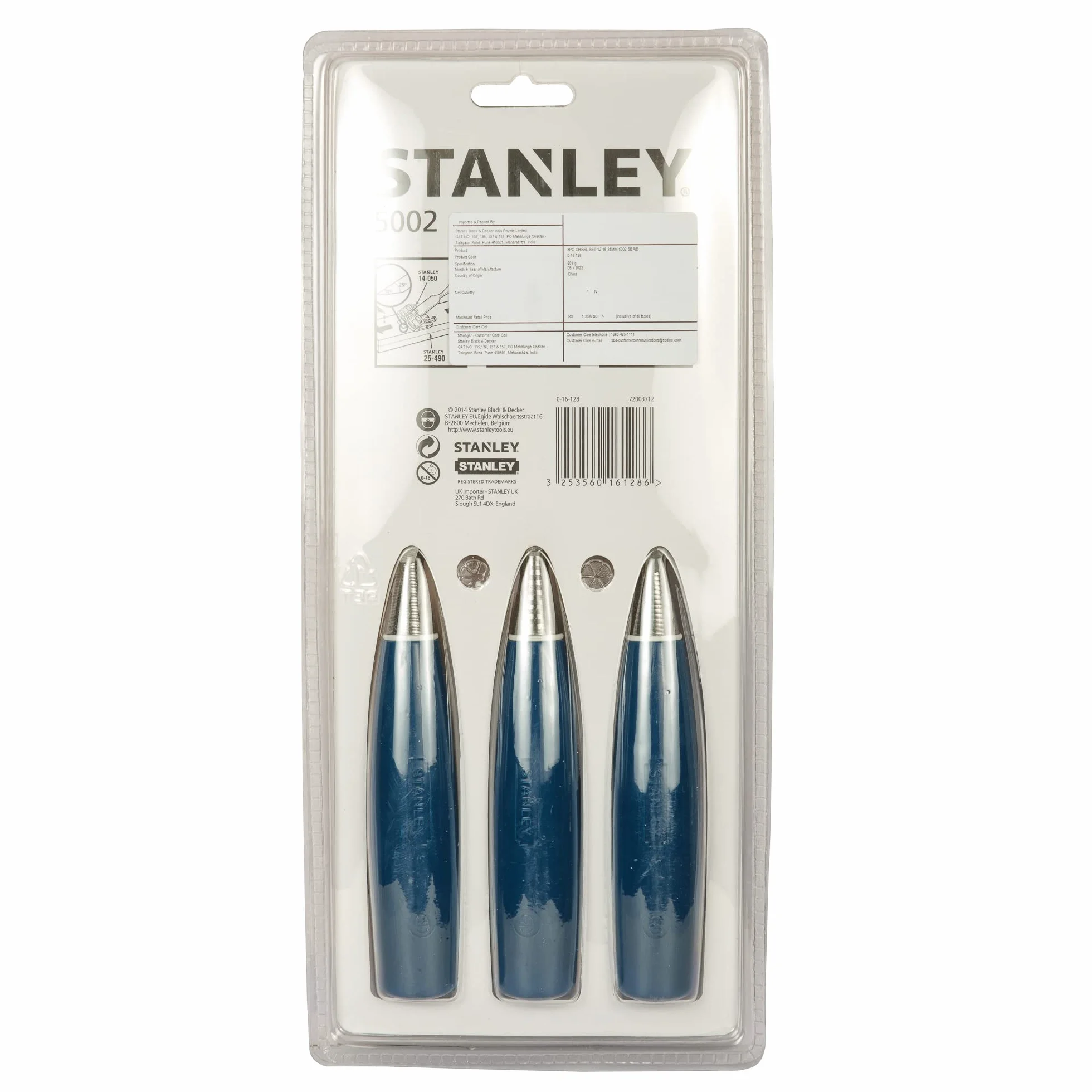 STANLEY Scalpello Serie 5002 Set di 3 Pezzi