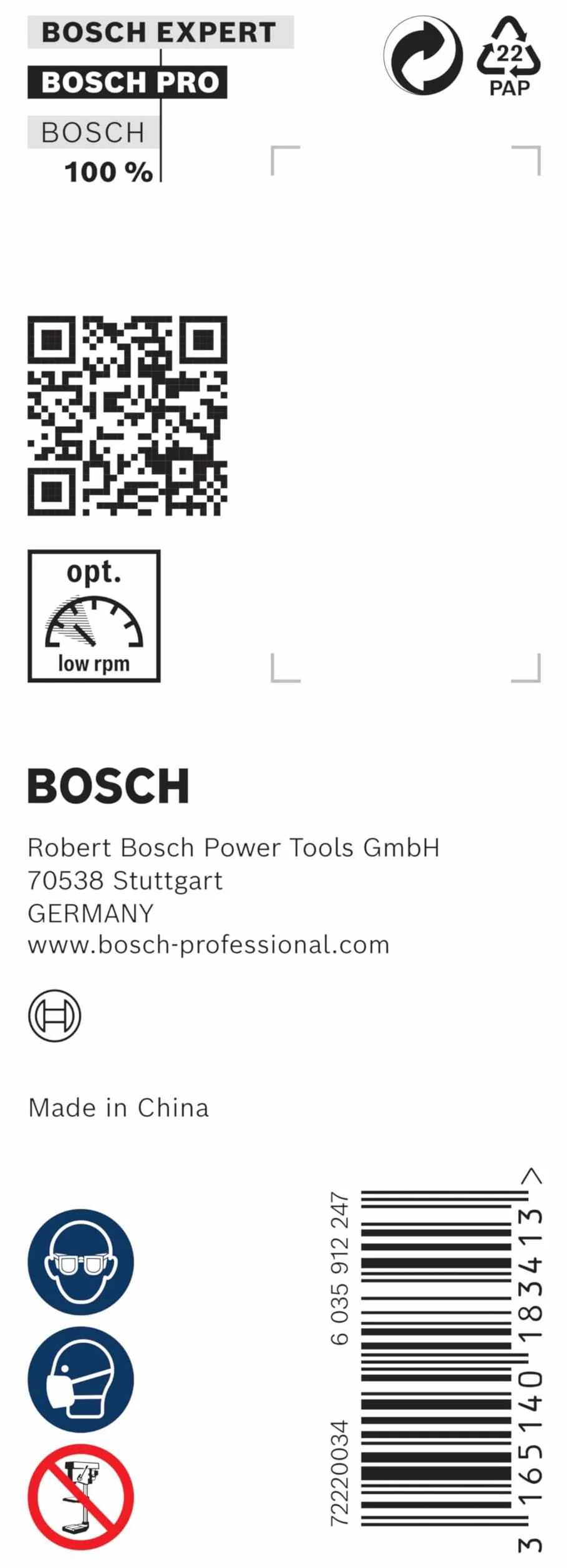 Bosch Punta per travi PRO Wood Ø 20 mm Accessorio Trapano