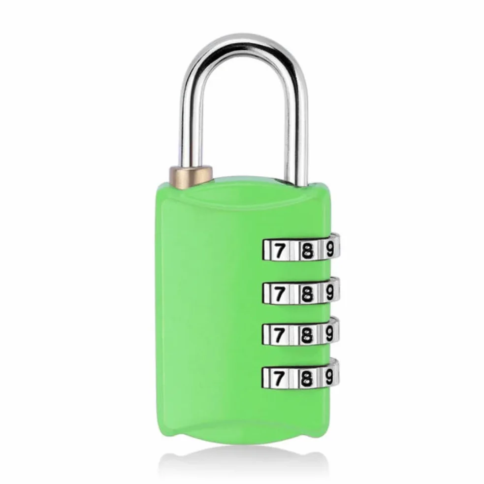 Lucchetti a combinazione， Lucchetti per valigie Lucchetto con password a 4 cifre, lucchetto di sicurezza for valigia e bagaglio, lucchetto for armadietto della palestra(Parent,Green)