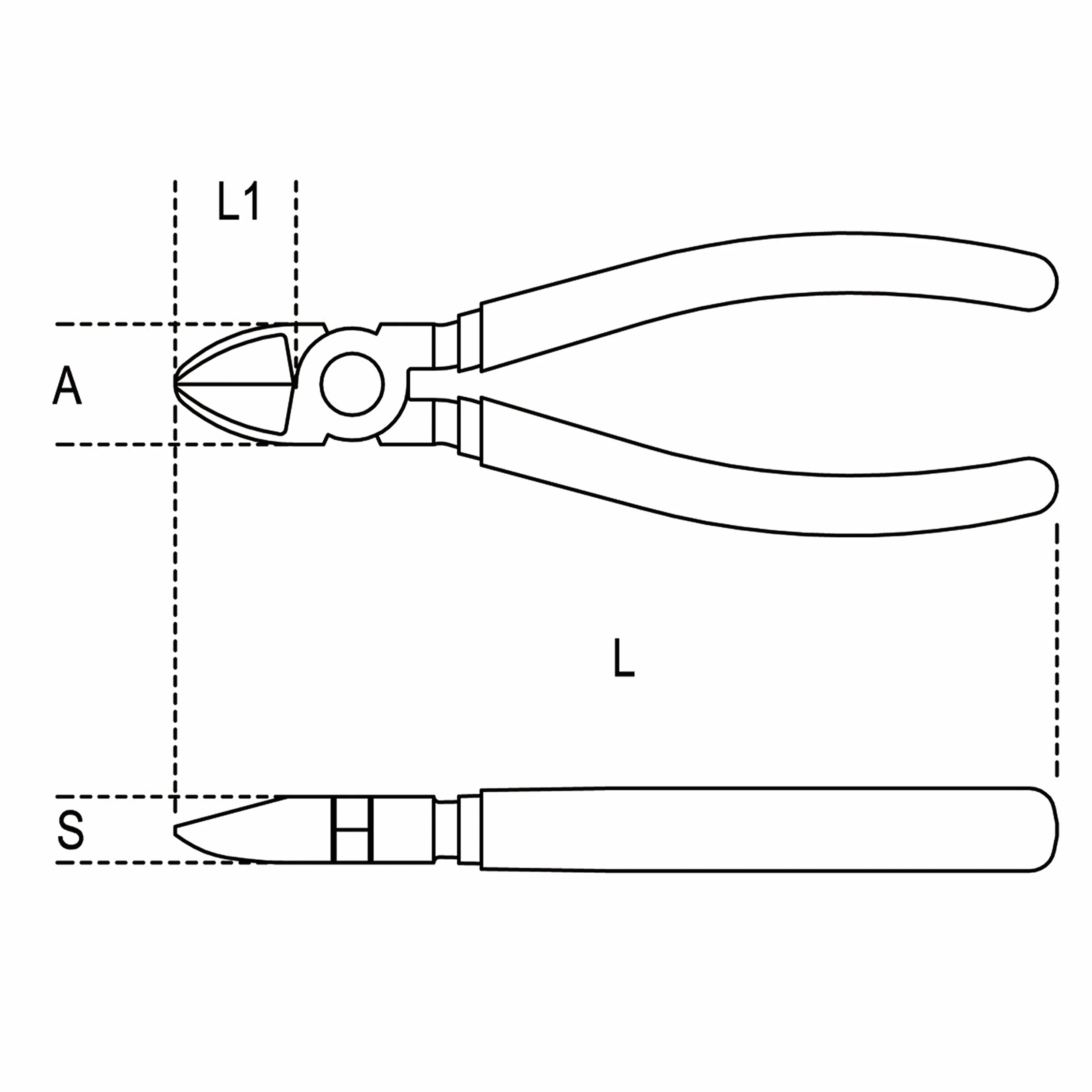 Beta 1082BM 140 - Tronchesi a taglienti diagonali impugnatura bimateriale