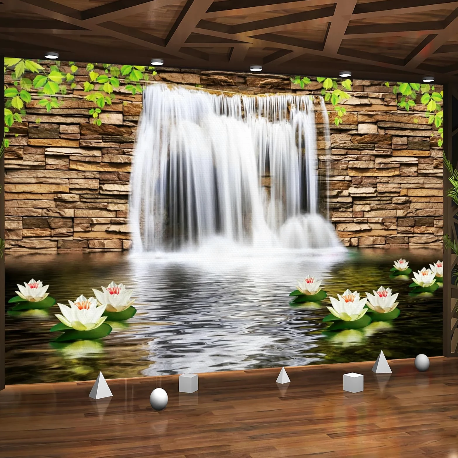 Carta da parati effetto 3D Autunno 350 x 256 cm Murale Non Tessuto Natura Paesaggio Fotomurale Stampa HD Moderna Poster Per Soggiorno E Camera Da Letto Design 1M3573