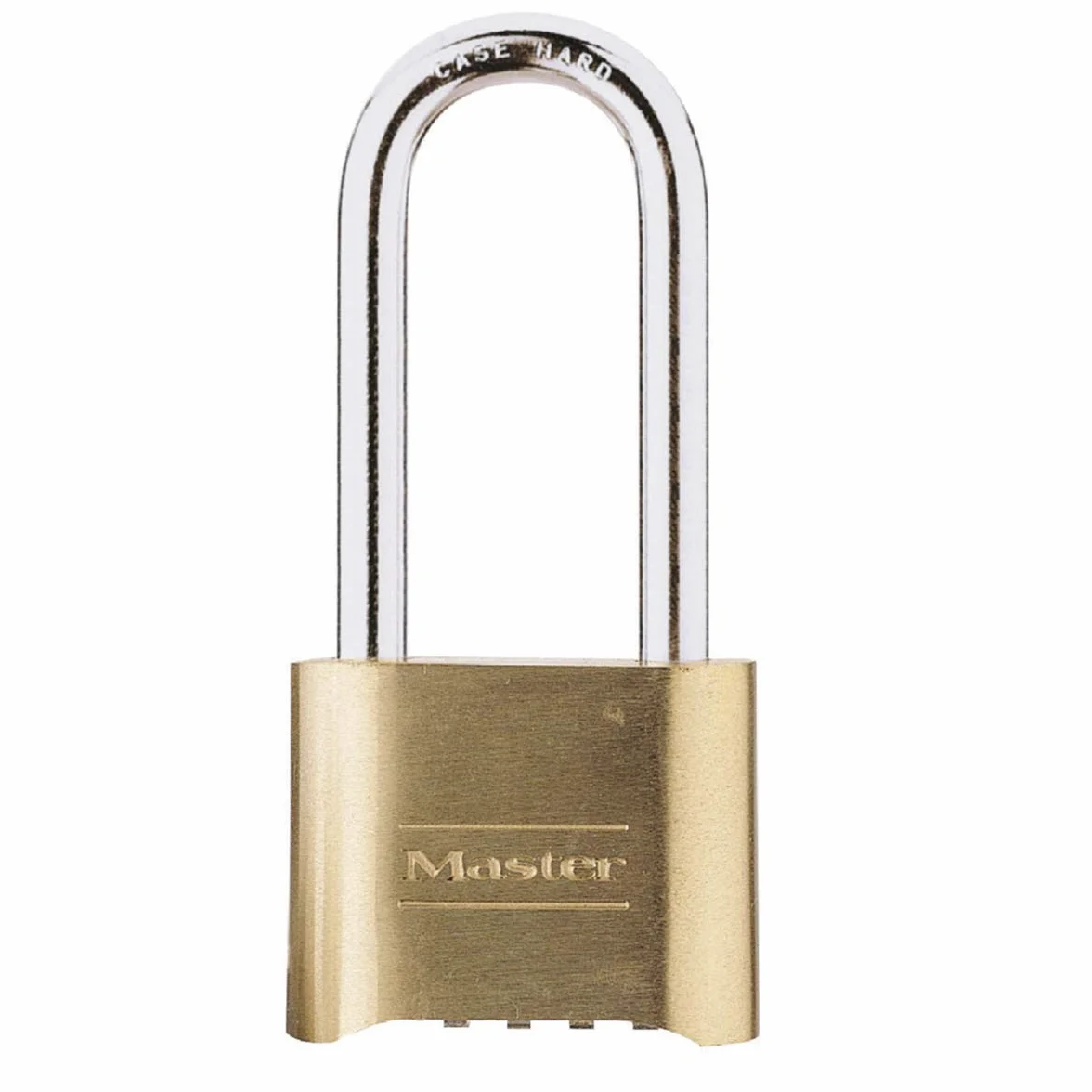 Master Lock 175EURDLH Lucchetto Certificato a Combinazione in Zinco massiccio con Finitura in Ottone, Oro, 10.7 x 5.1 x 2.4 cm