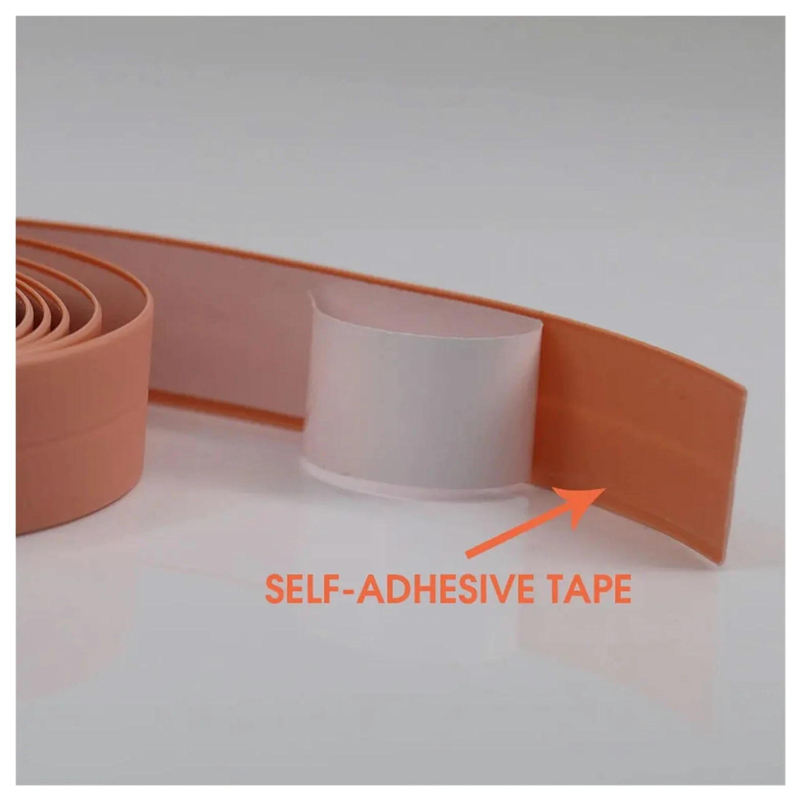 Nastro sigillante, Nastro Autoadesivo in PVC da 2 Rotoli for Adesivo Parete for Bagno di casa Bordo lavandino WC(Gray,3.2Mx36mm)