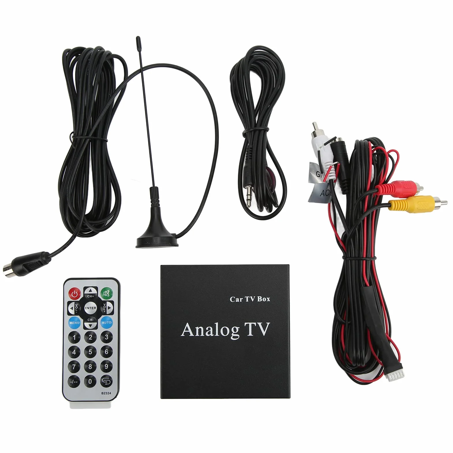 Ricevitore di Segnale TV Analogico, Sintonizzatore TV Analogico per Auto Sistema TV Completo Trasmissione Stabile per Accessori Video Auto