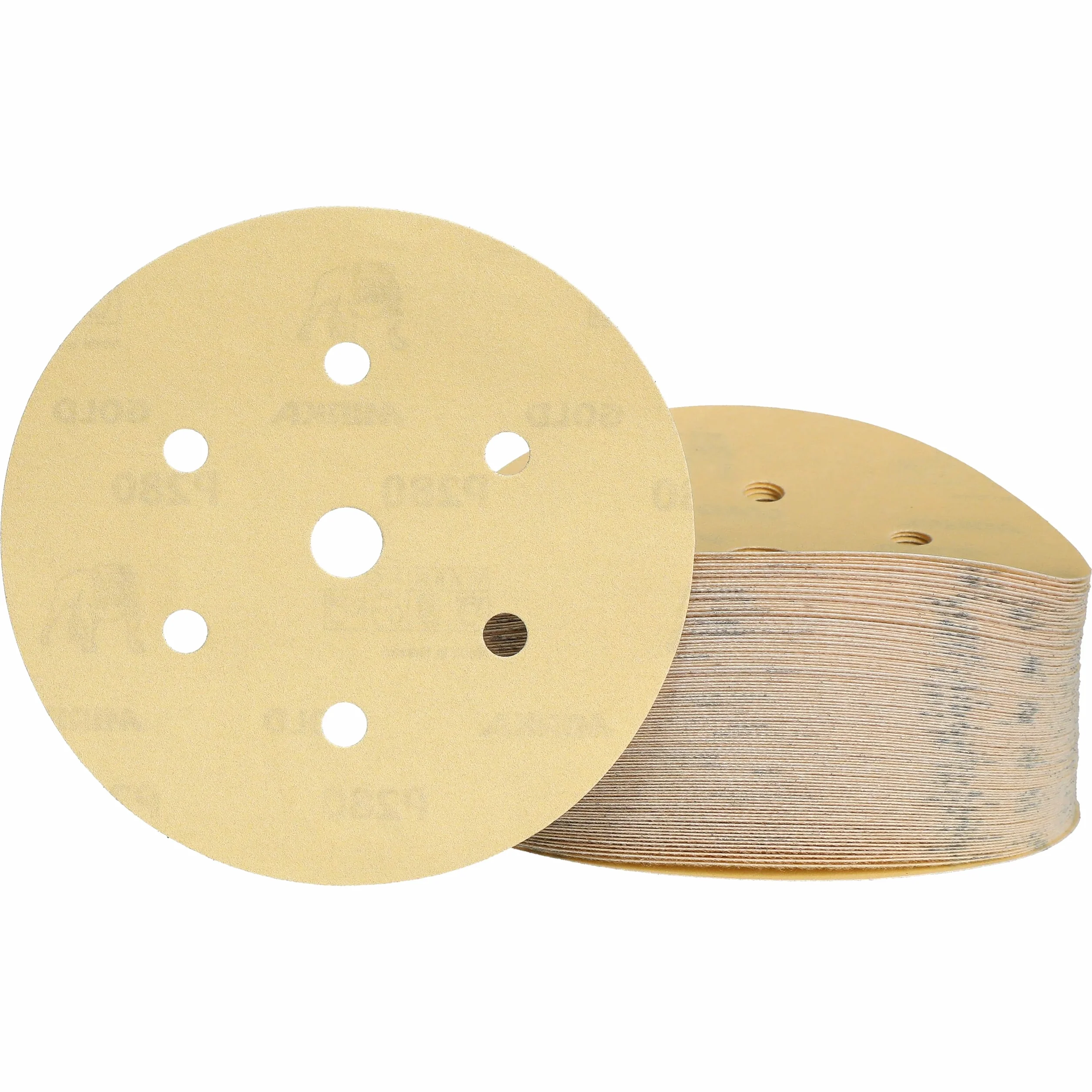 Mirka Gold Carta abrasiva universale Ø 150 mm a strappo 7 fori grana P280 100 pz