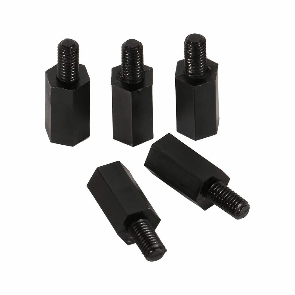 Dadi in Nylon M3 Maschio Femmina Distanziatore Esagonale 10 mm 6 mm Confezione 100 Nero